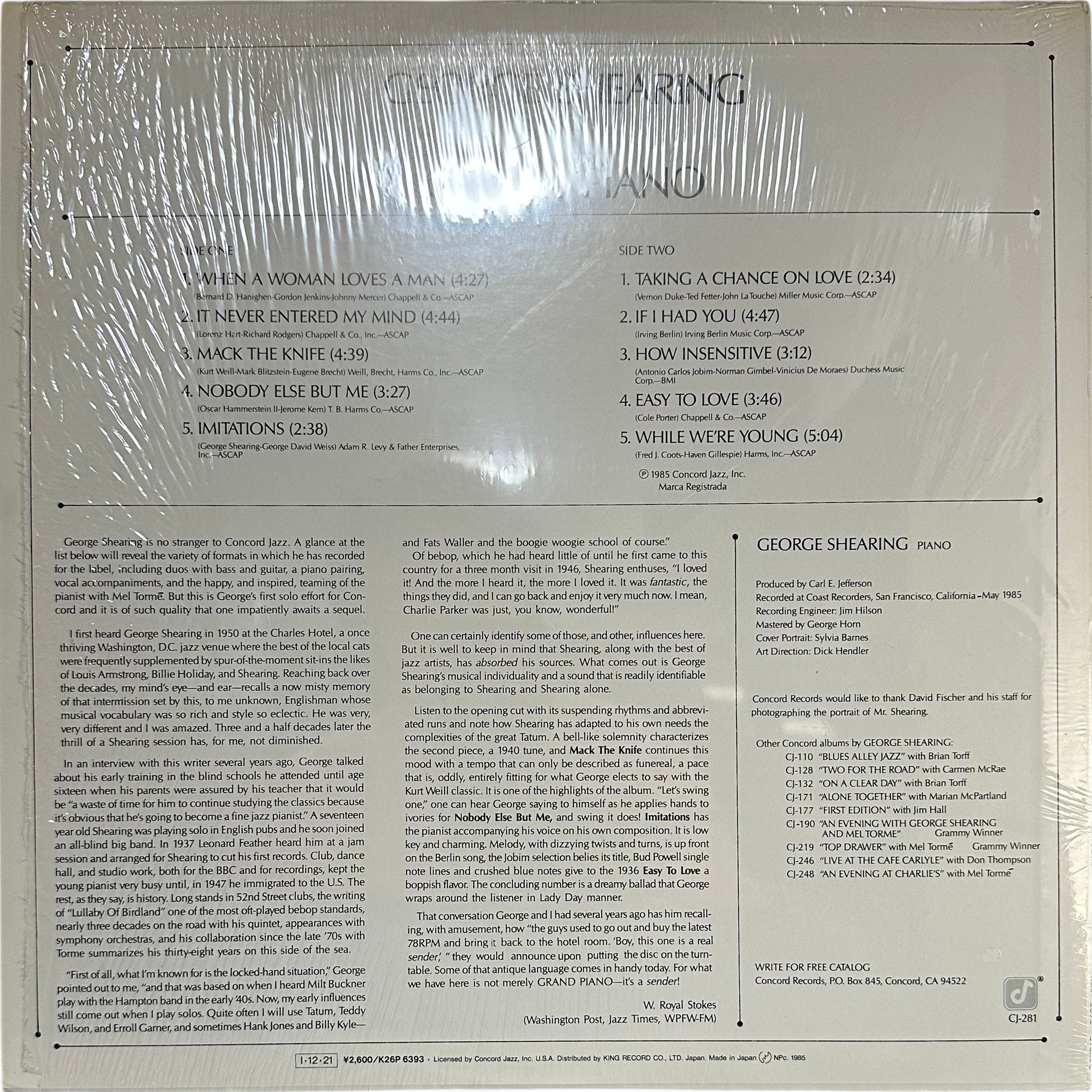 George Shearing — Grand Piano 2