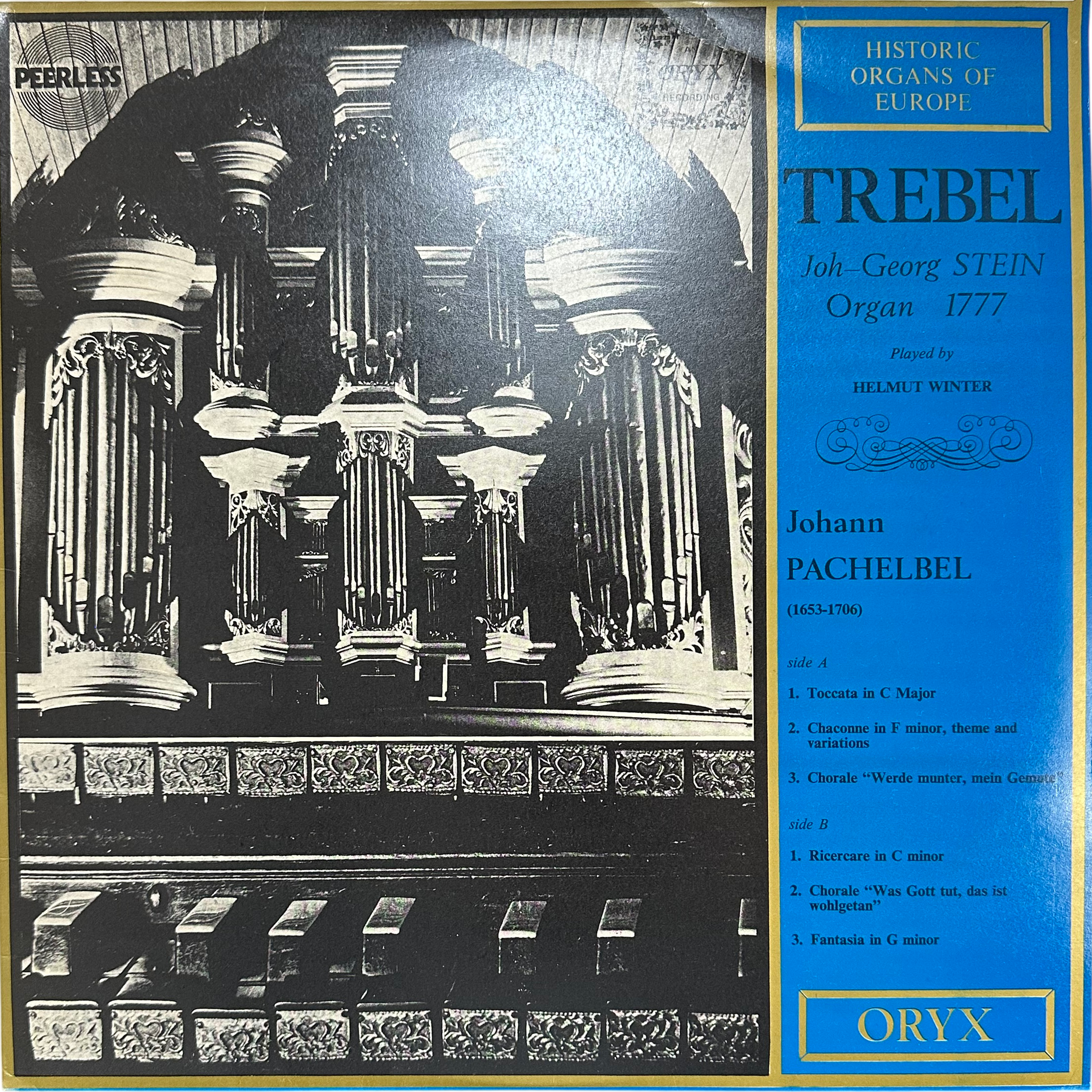 Helmut Winter (2),Johann Pachelbel — Trebel - Joh-Georg Stein Organ 1777