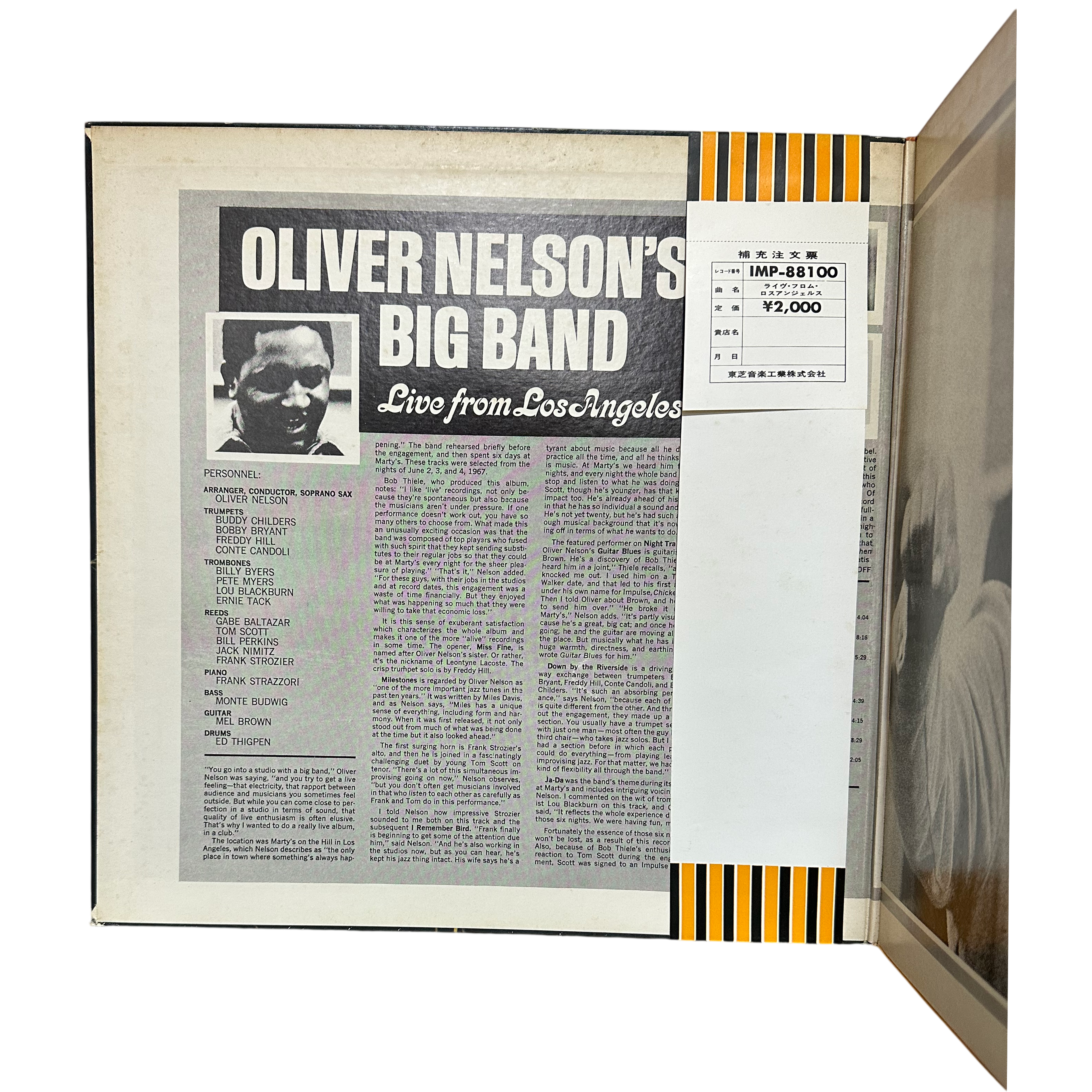 Oliver Nelson's Big Band — Live From Los Angeles 3