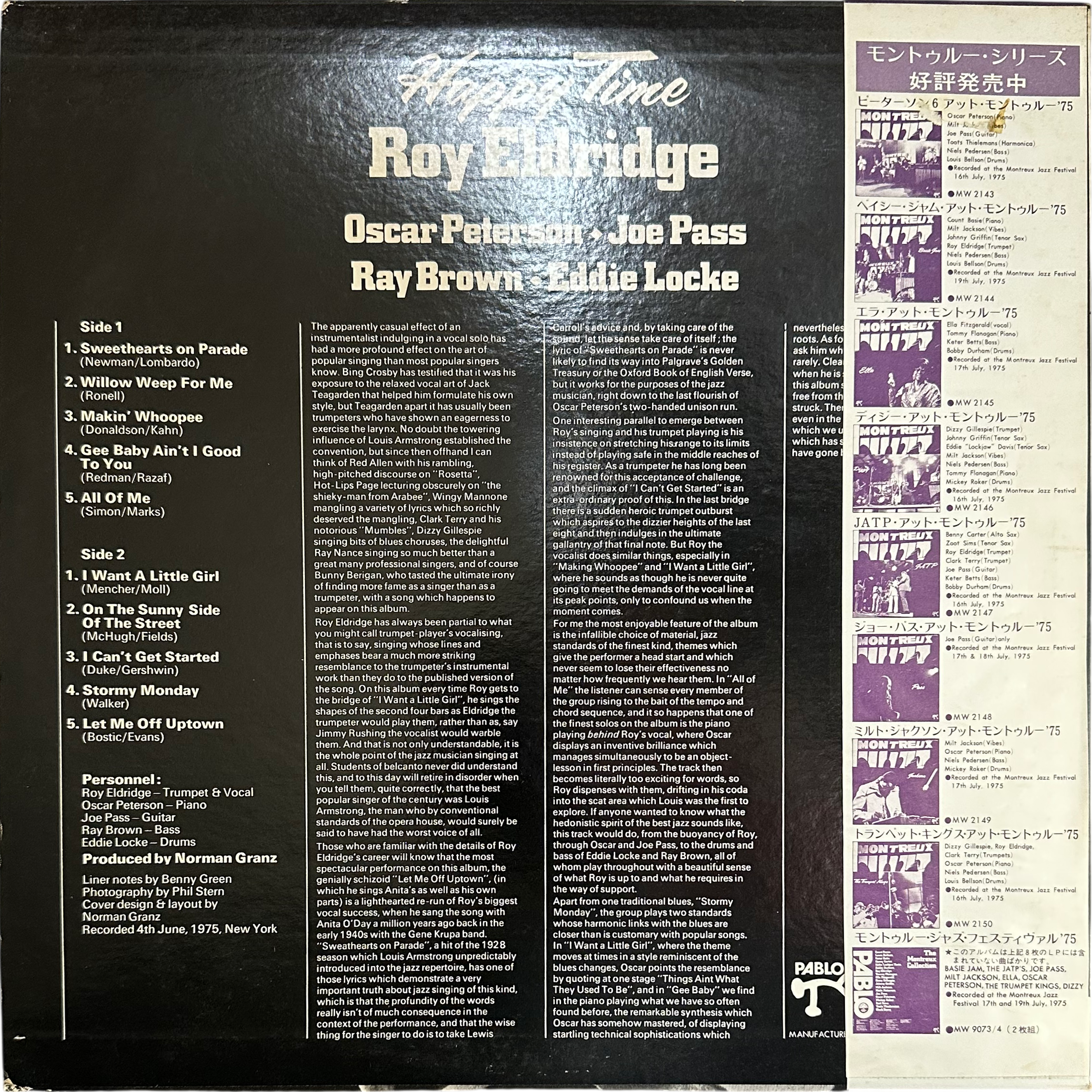 Eddie Locke,Joe Pass,Oscar Peterson,Ray Brown,Roy Eldridge — Happy Time 2