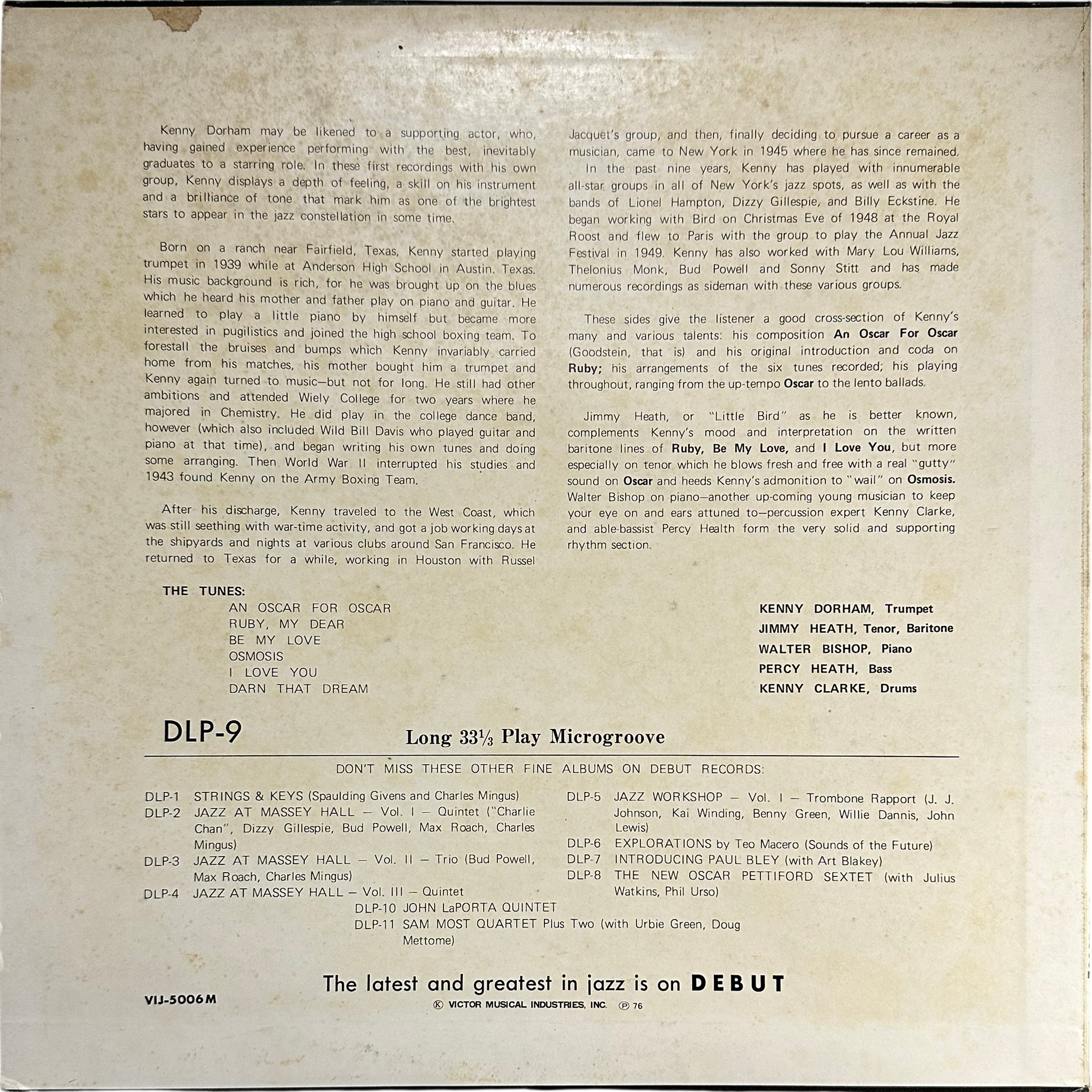 The Kenny Dorham Quintet — Kenny Dorham Quintet 2