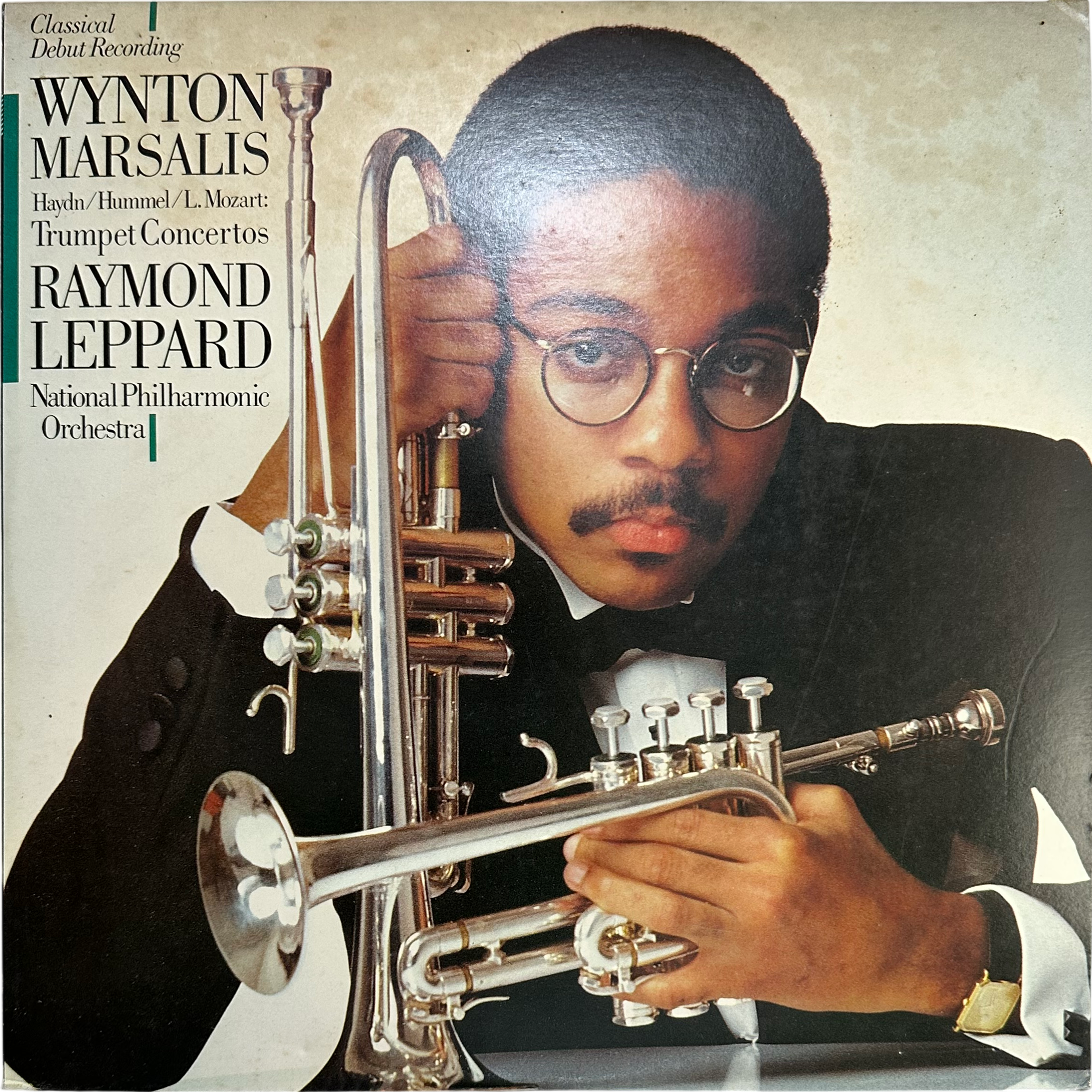 Johann Nepomuk Hummel,Joseph Haydn,Leopold Mozart,National Philharmonic Orchestra,Raymond Leppard,Wynton Marsalis — Trumpet Concertos