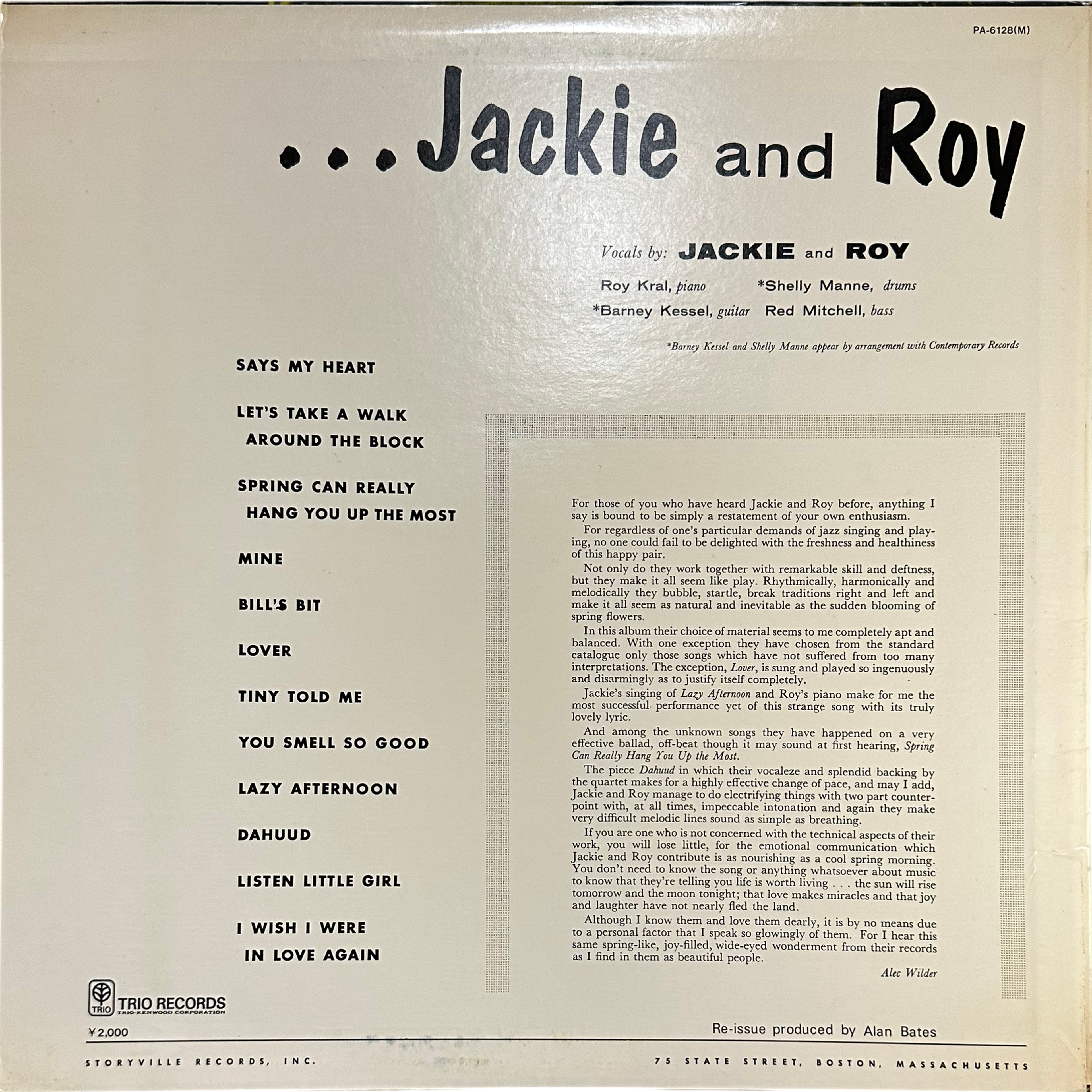Jackie & Roy — Jackie And Roy 2
