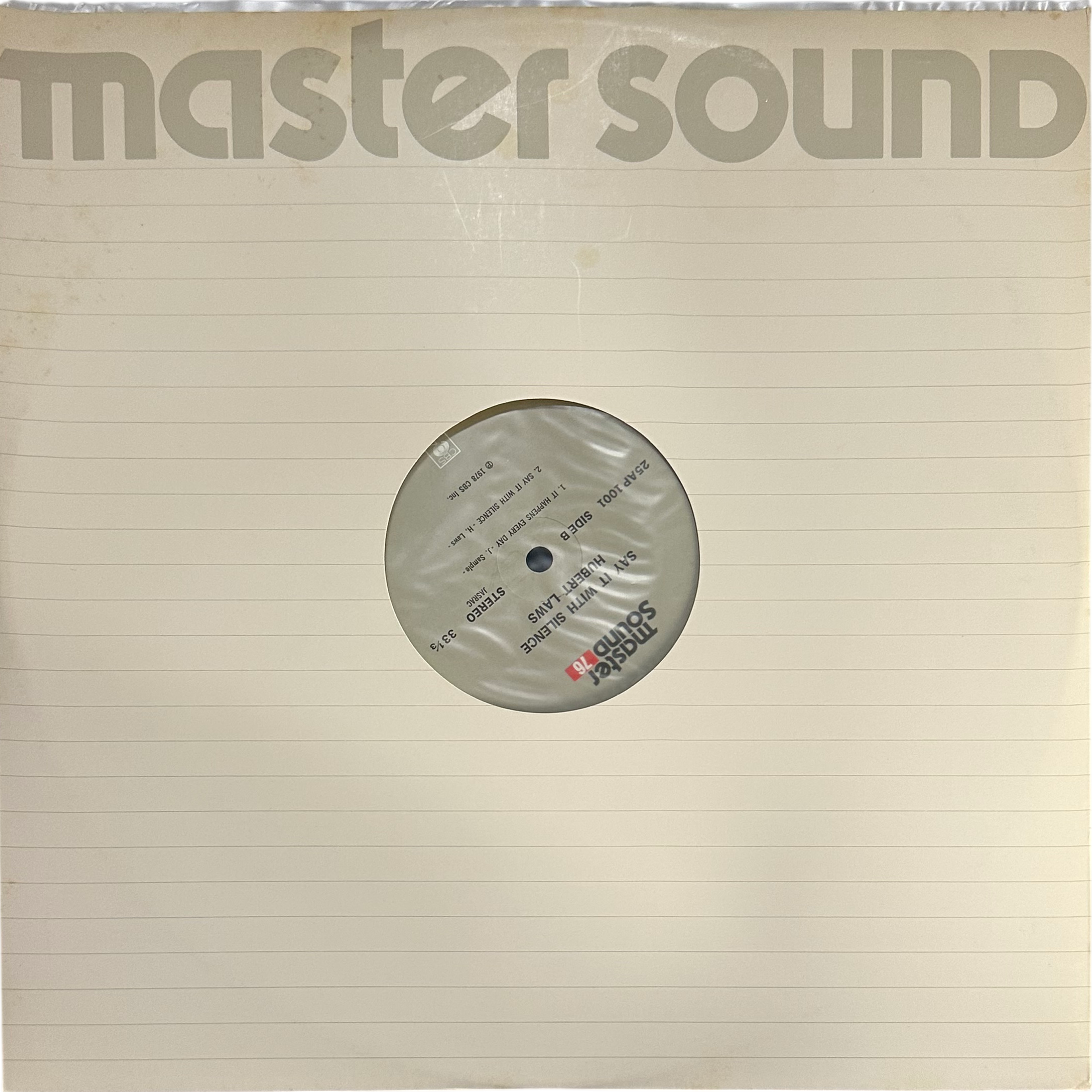 Hubert Laws — Say It With Silence 3