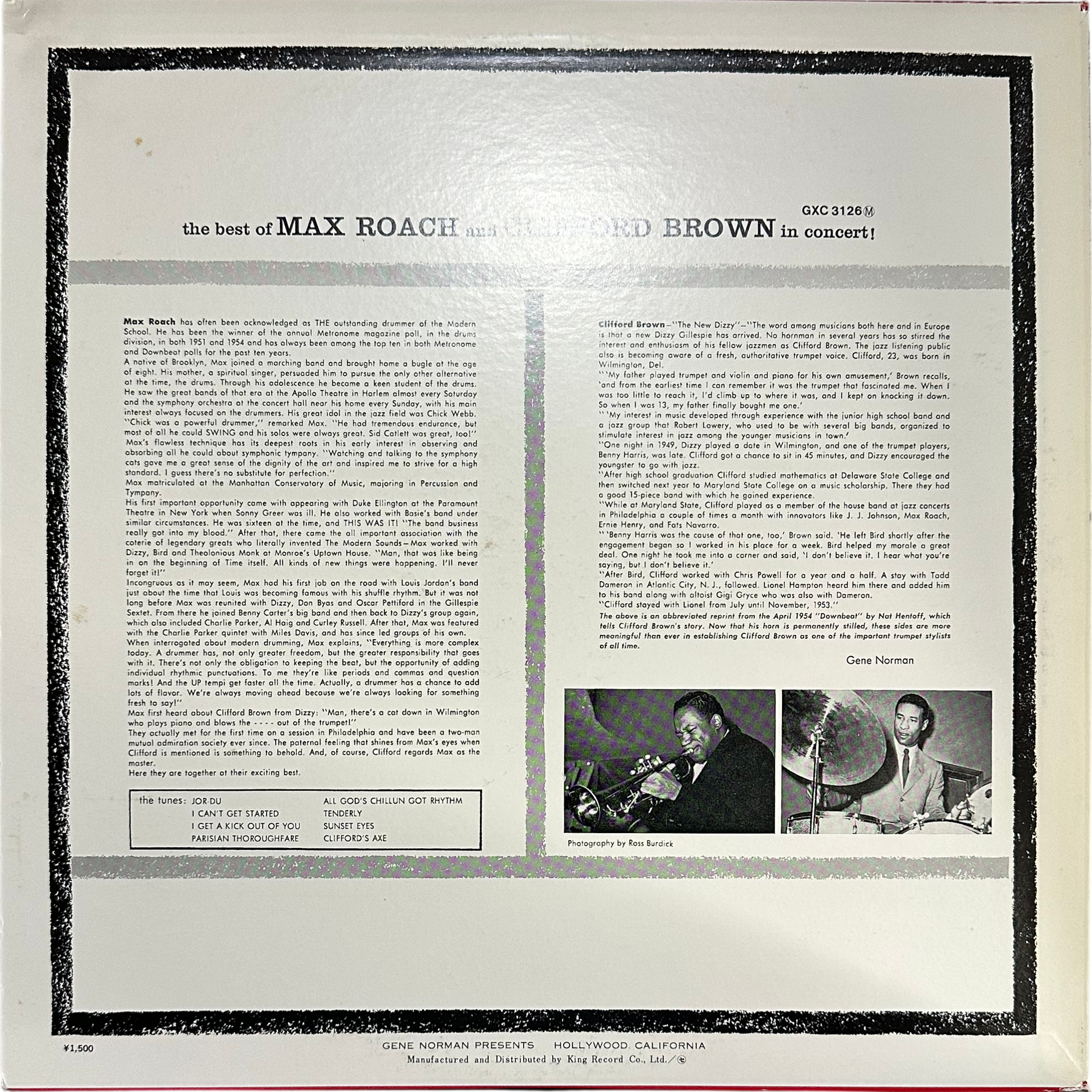 Clifford Brown And Max Roach — The Best Of Max Roach And Clifford Brown In Concert! 2