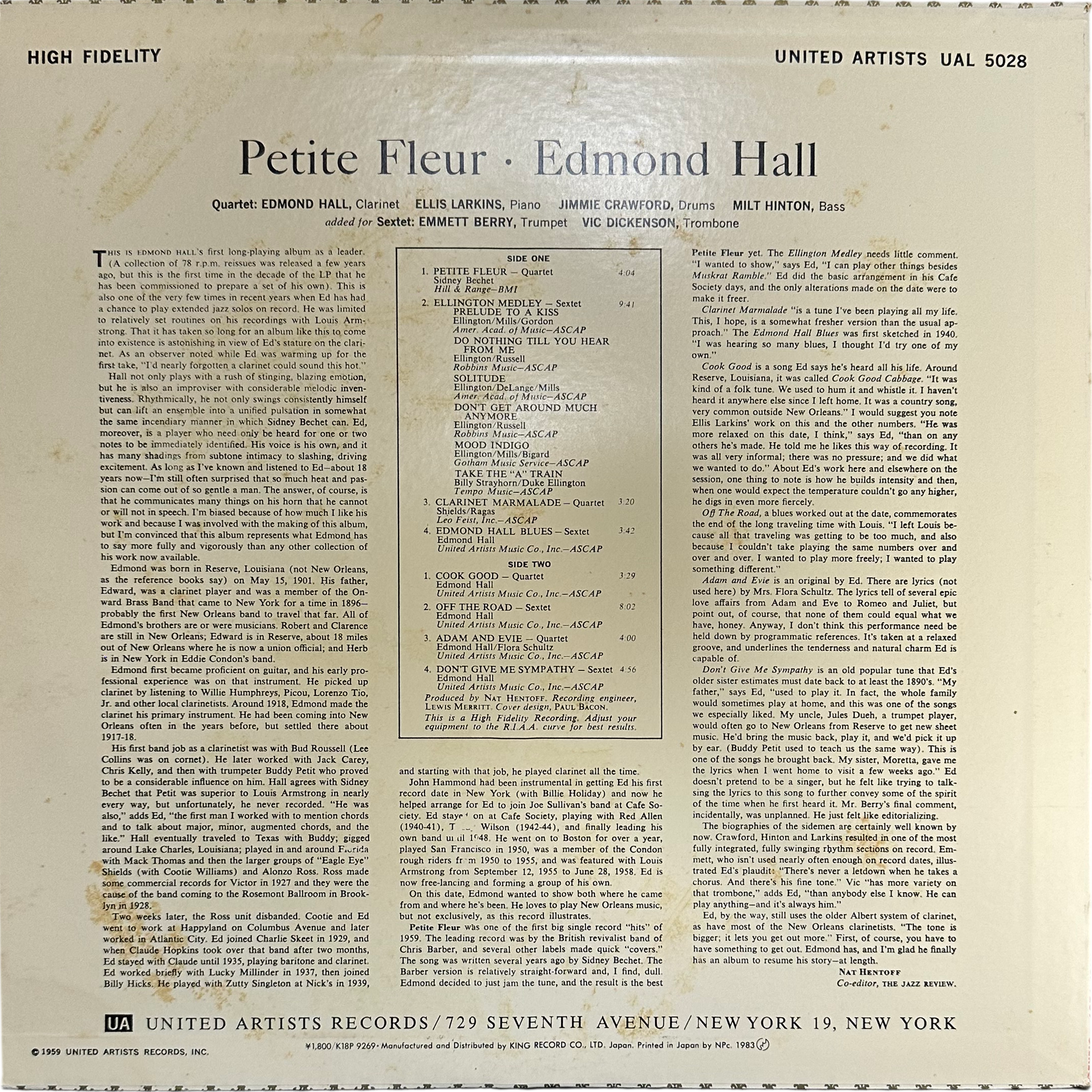 Edmond Hall — Petite Fleur 2