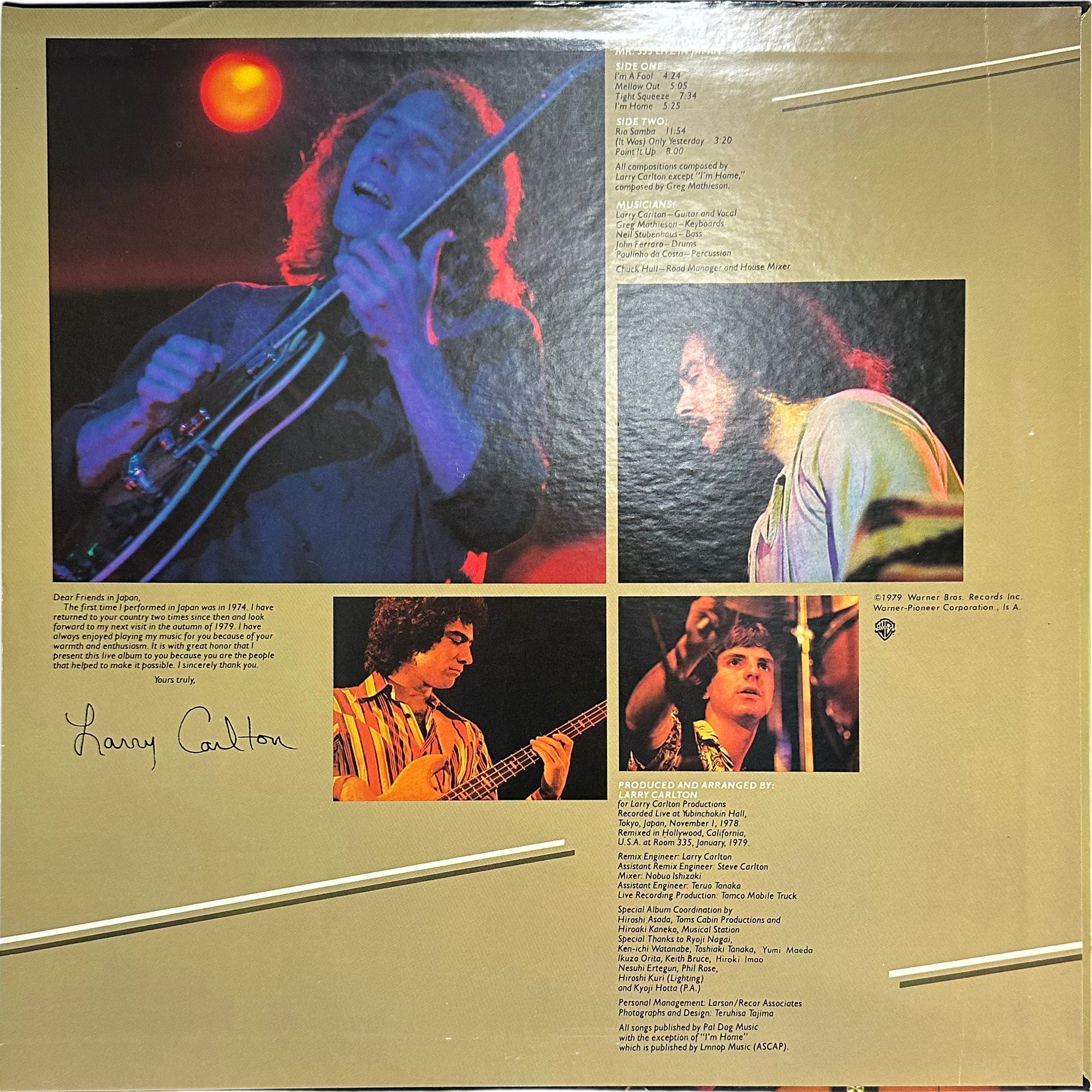 Larry Carlton — Mr. 335 - Live In Japan = ライヴ・イン・ジャパン 2