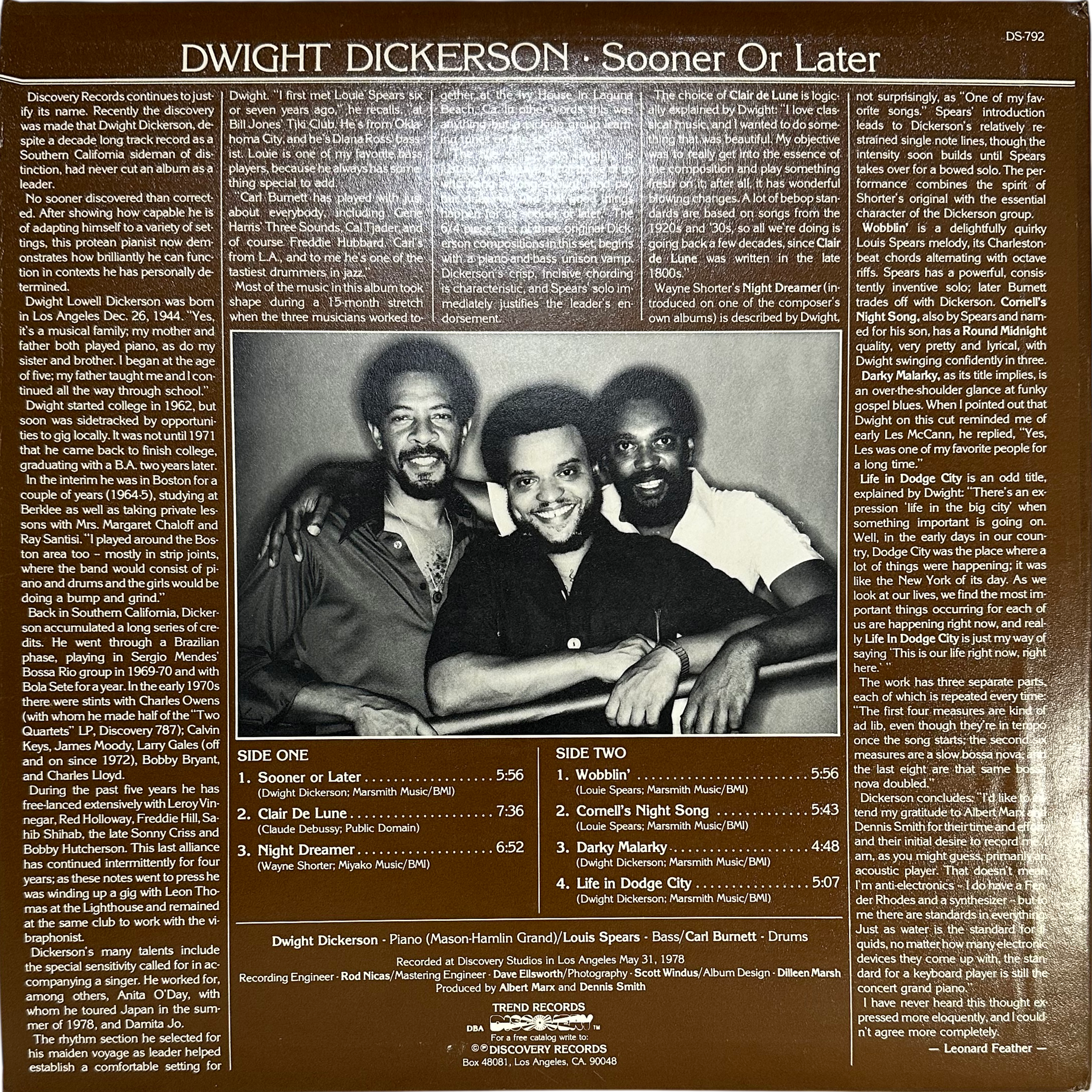 Dwight Dickerson — Sooner Or Later 2