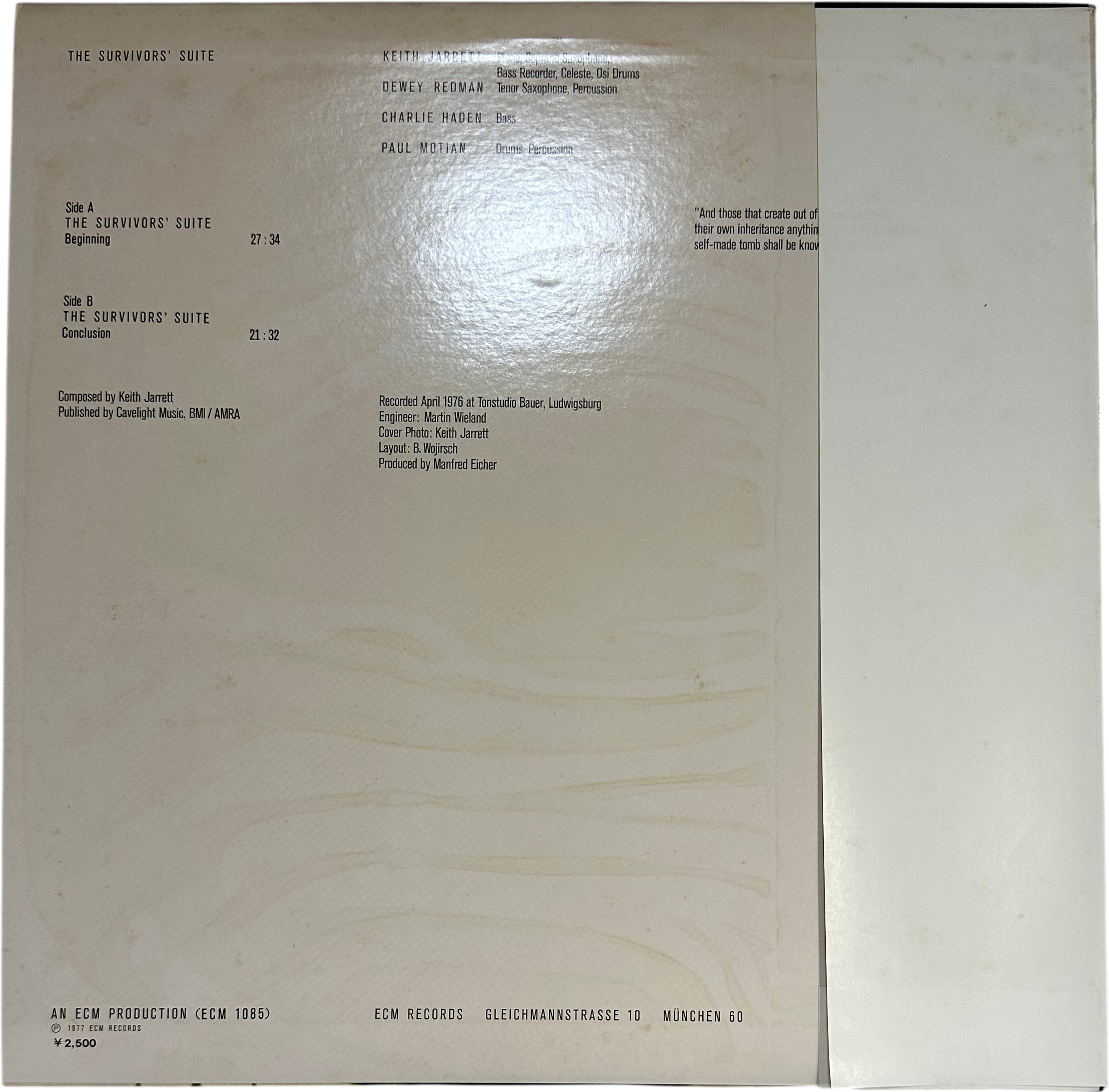 Keith Jarrett — The Survivors' Suite 2