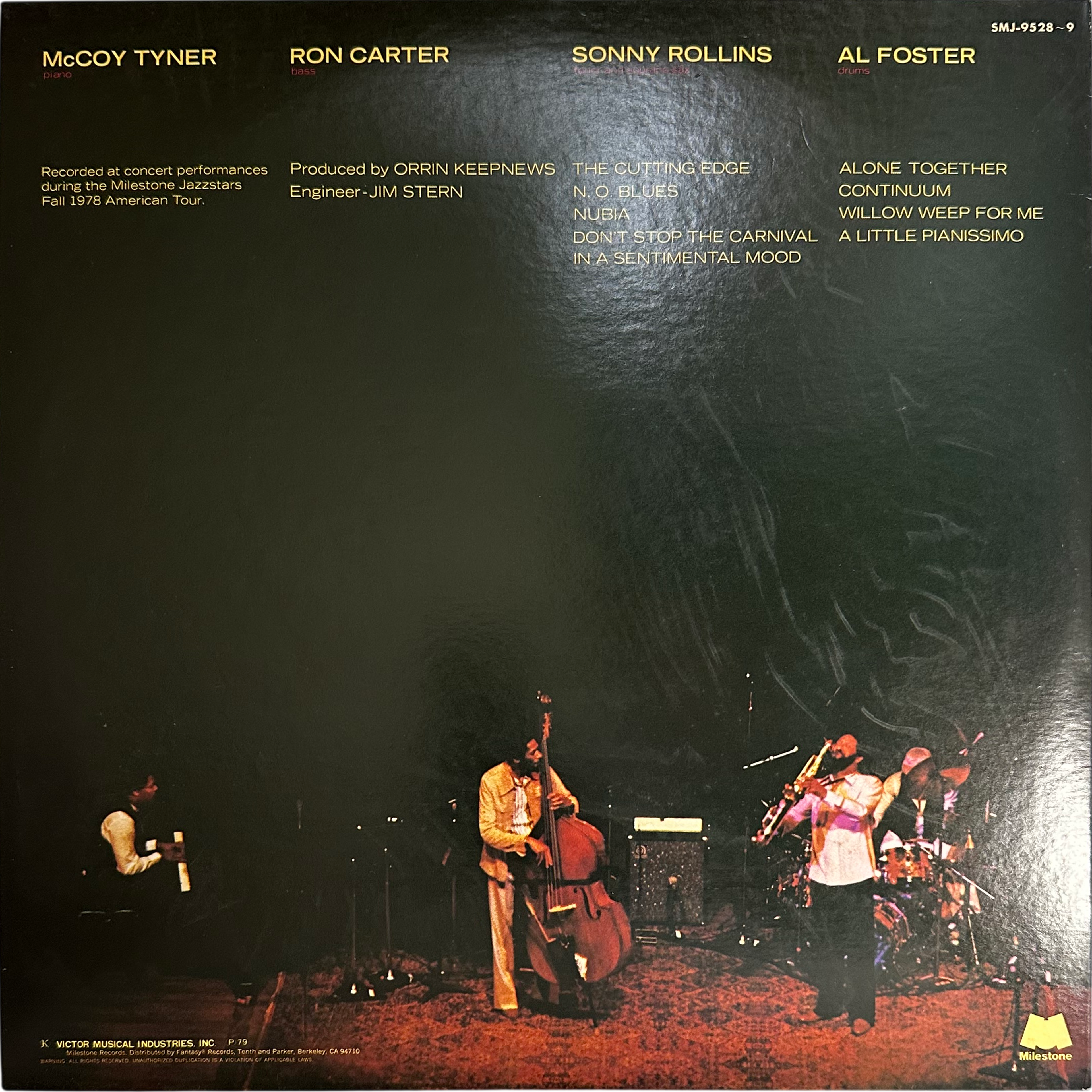 McCoy Tyner,Ron Carter,Sonny Rollins — Milestone Jazzstars In Concert 2