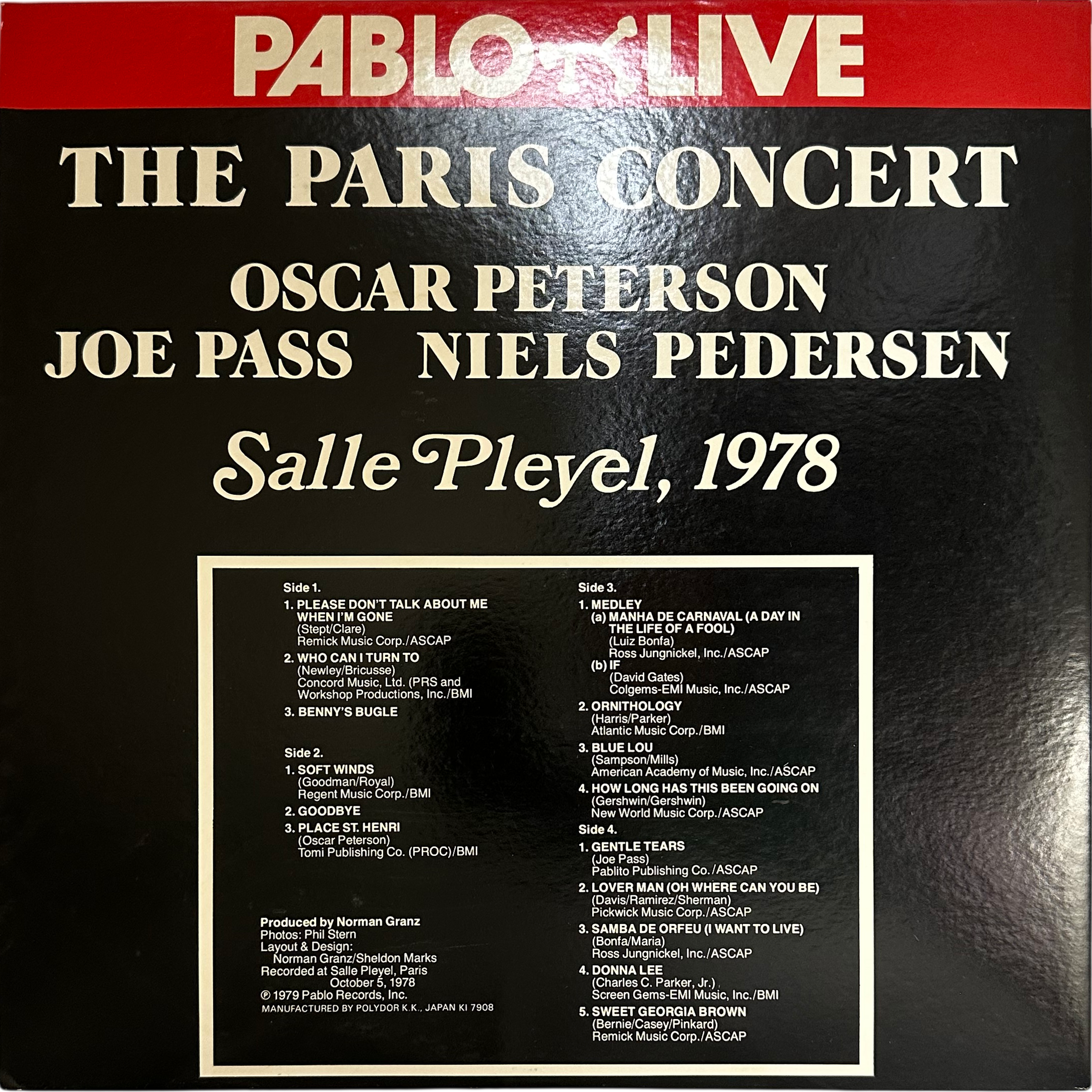 Joe Pass,Niels-Henning Ørsted Pedersen,Oscar Peterson — The Paris Concert: Salle Pleyel, 1978 2