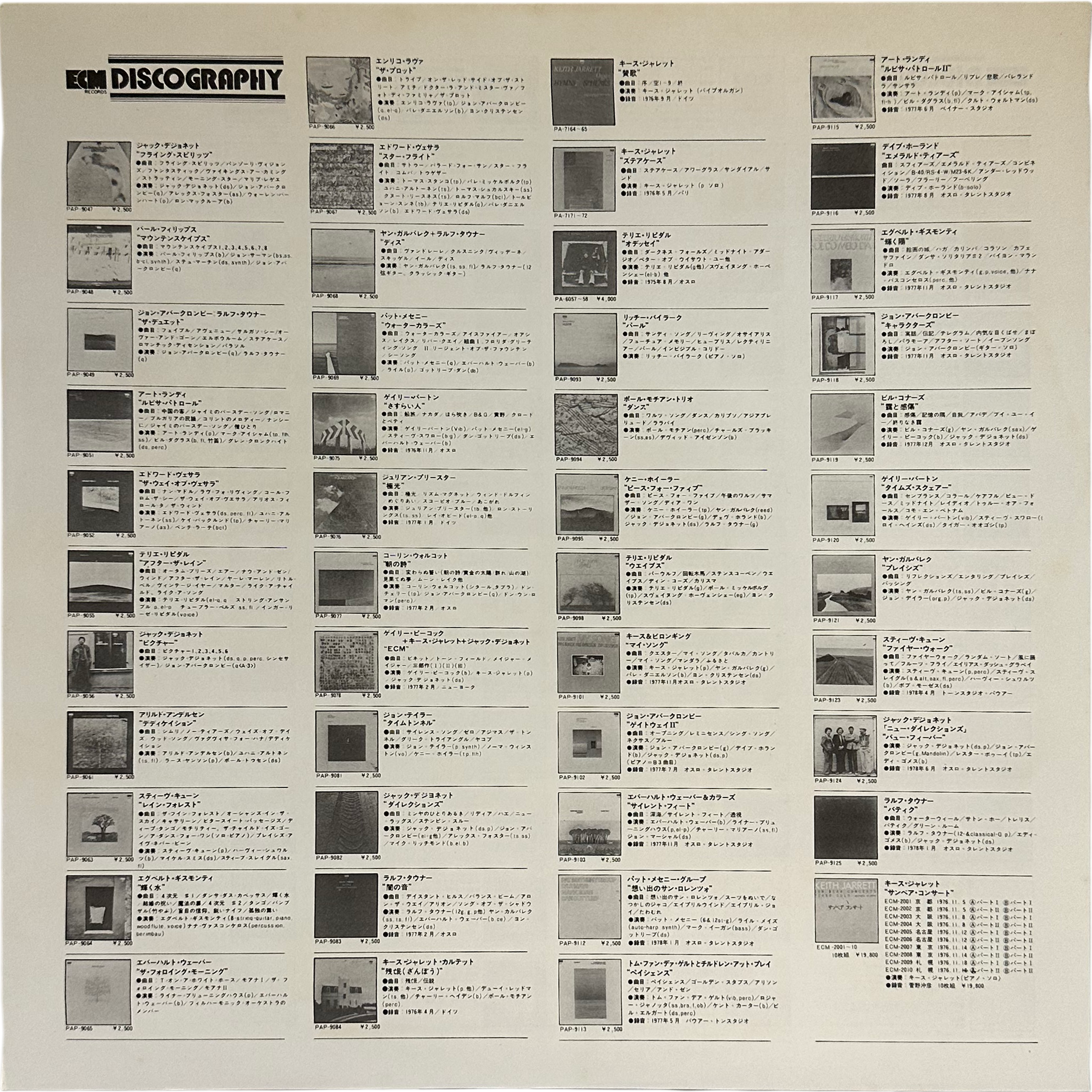 Keith Jarrett — Eyes Of The Heart 8