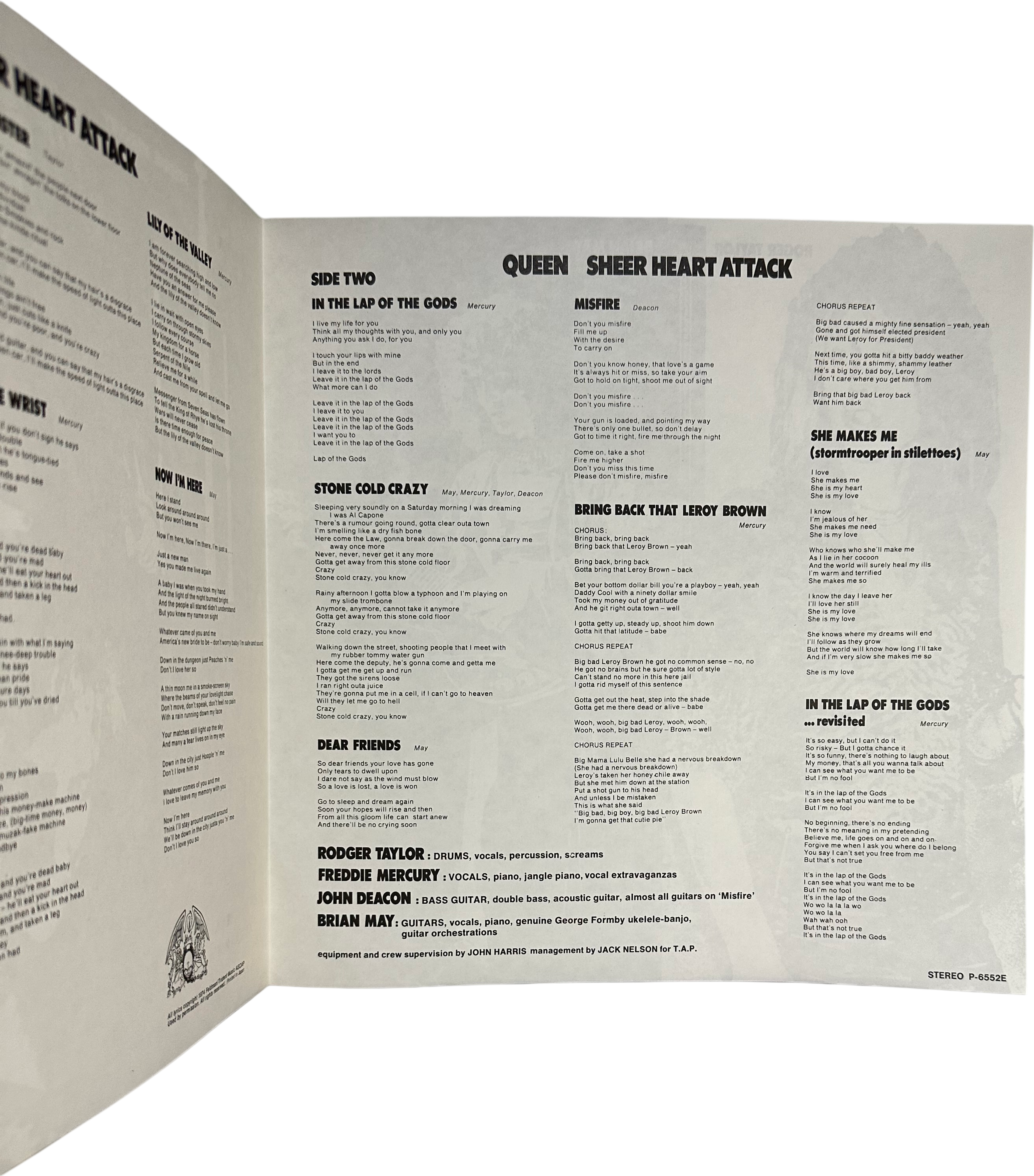 Queen — Sheer Heart Attack 8