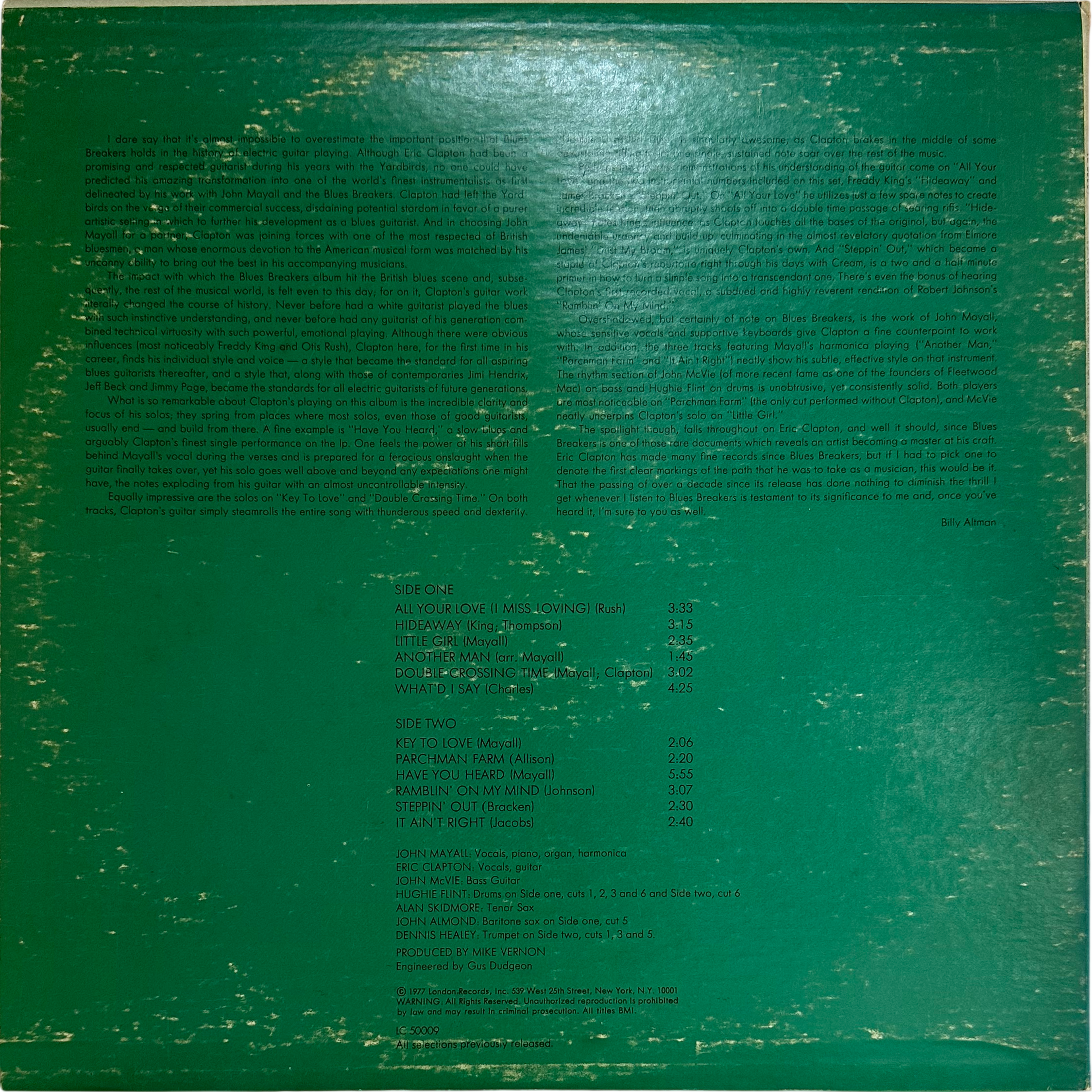 Eric Clapton,John Mayall — Blues Breakers 2