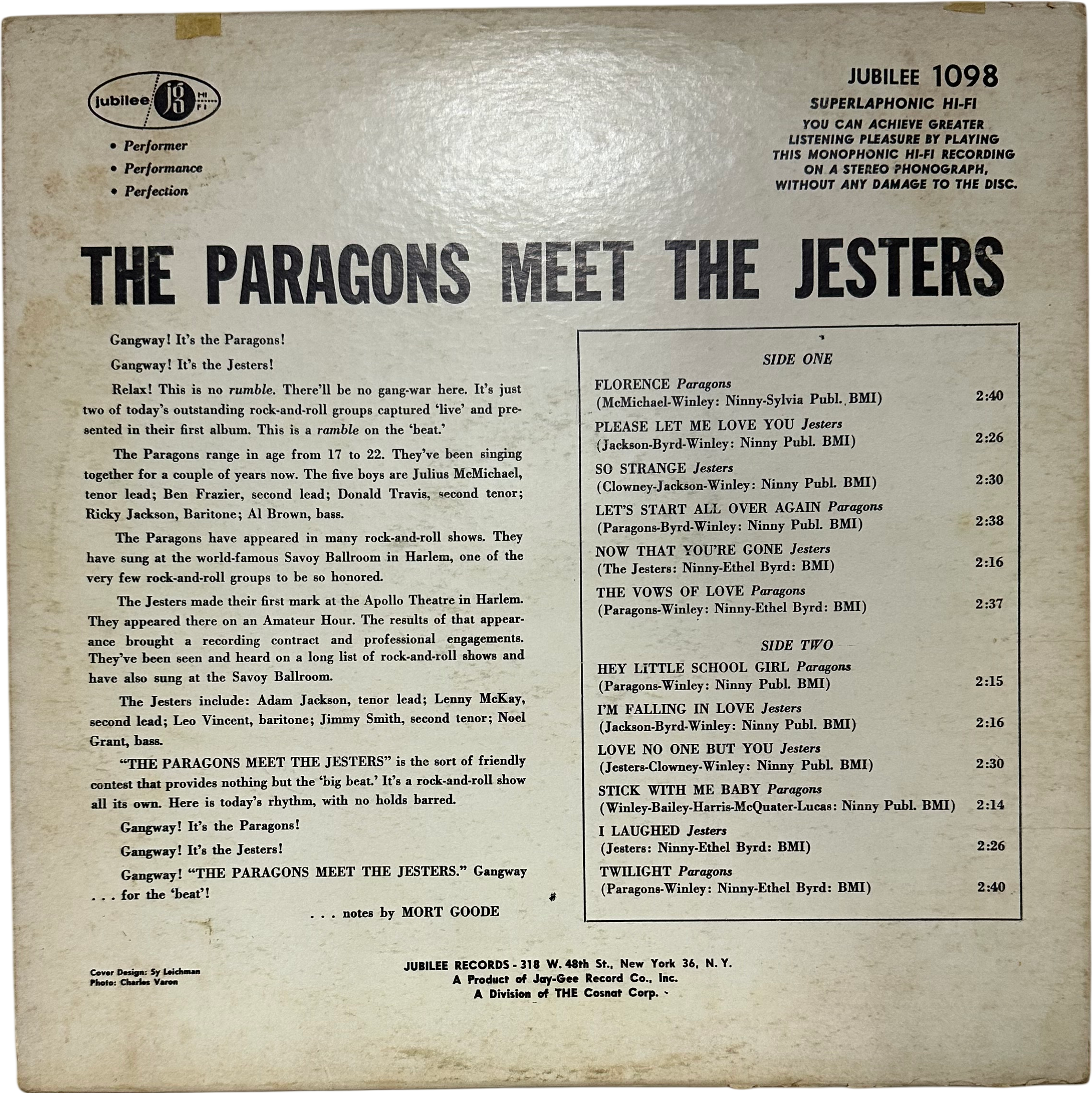 The Jesters (2),The Paragons (2) — The Paragons Meet The Jesters 2