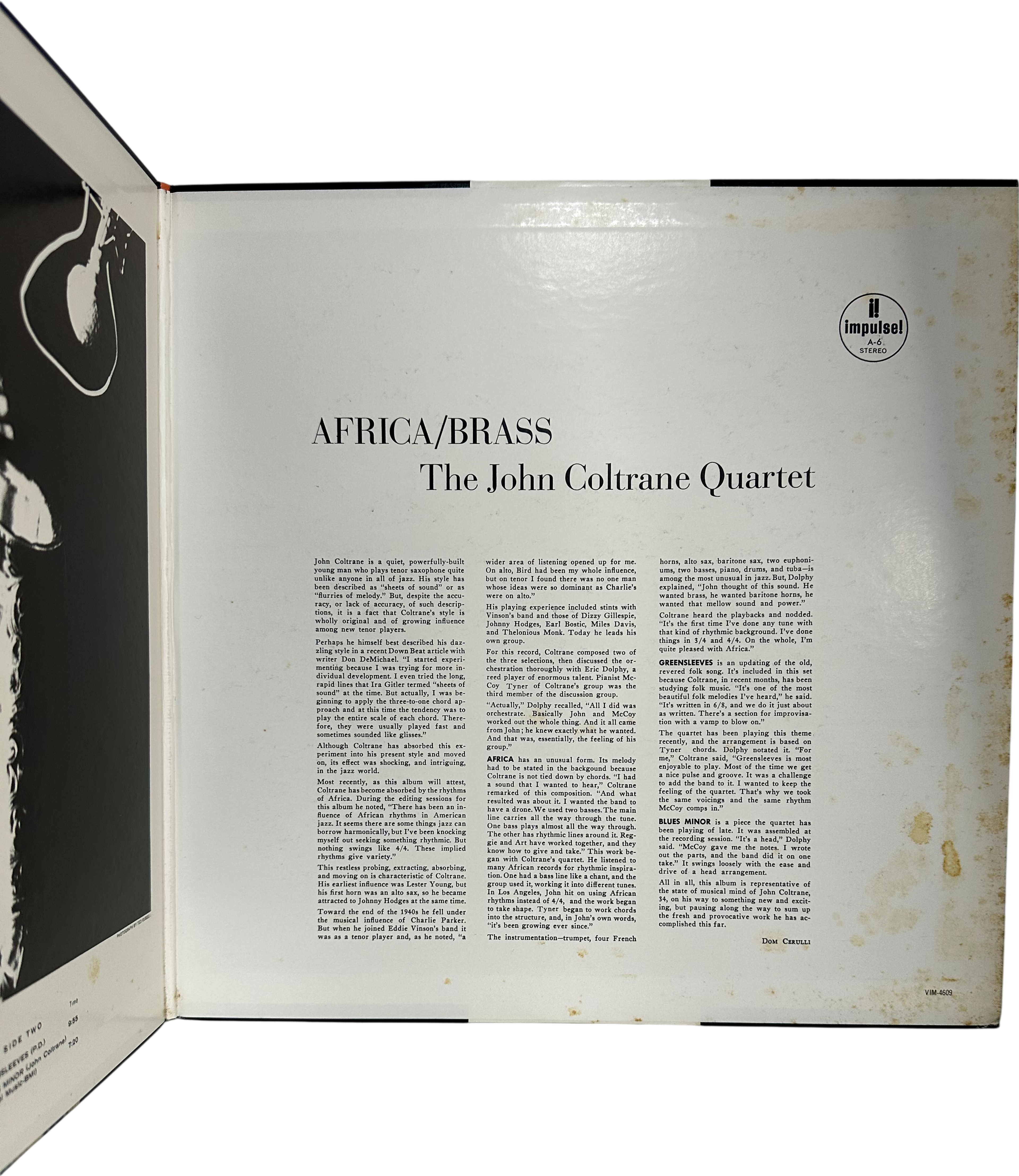 The John Coltrane Quartet — Africa / Brass 4