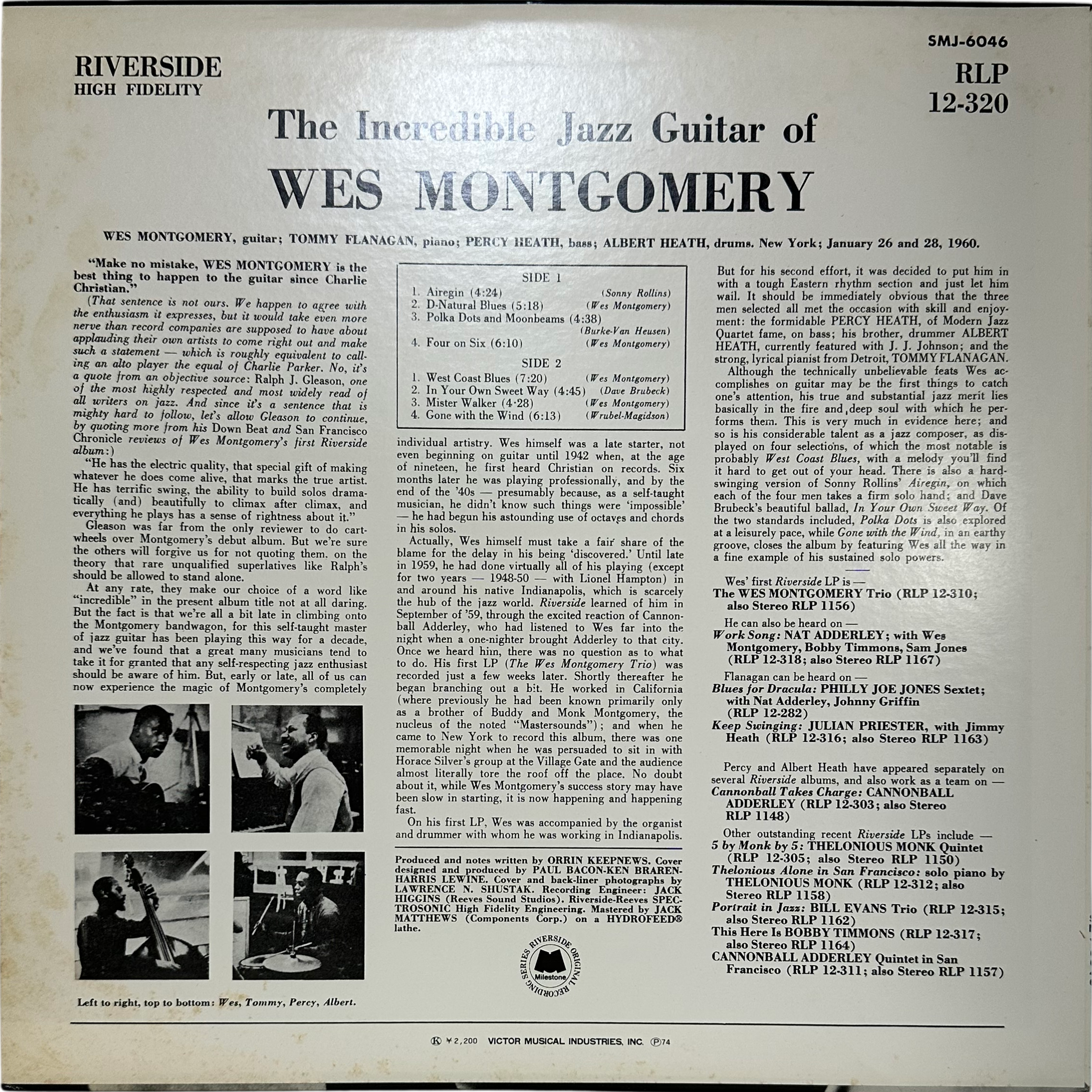 Wes Montgomery — The Incredible Jazz Guitar Of Wes Montgomery 2