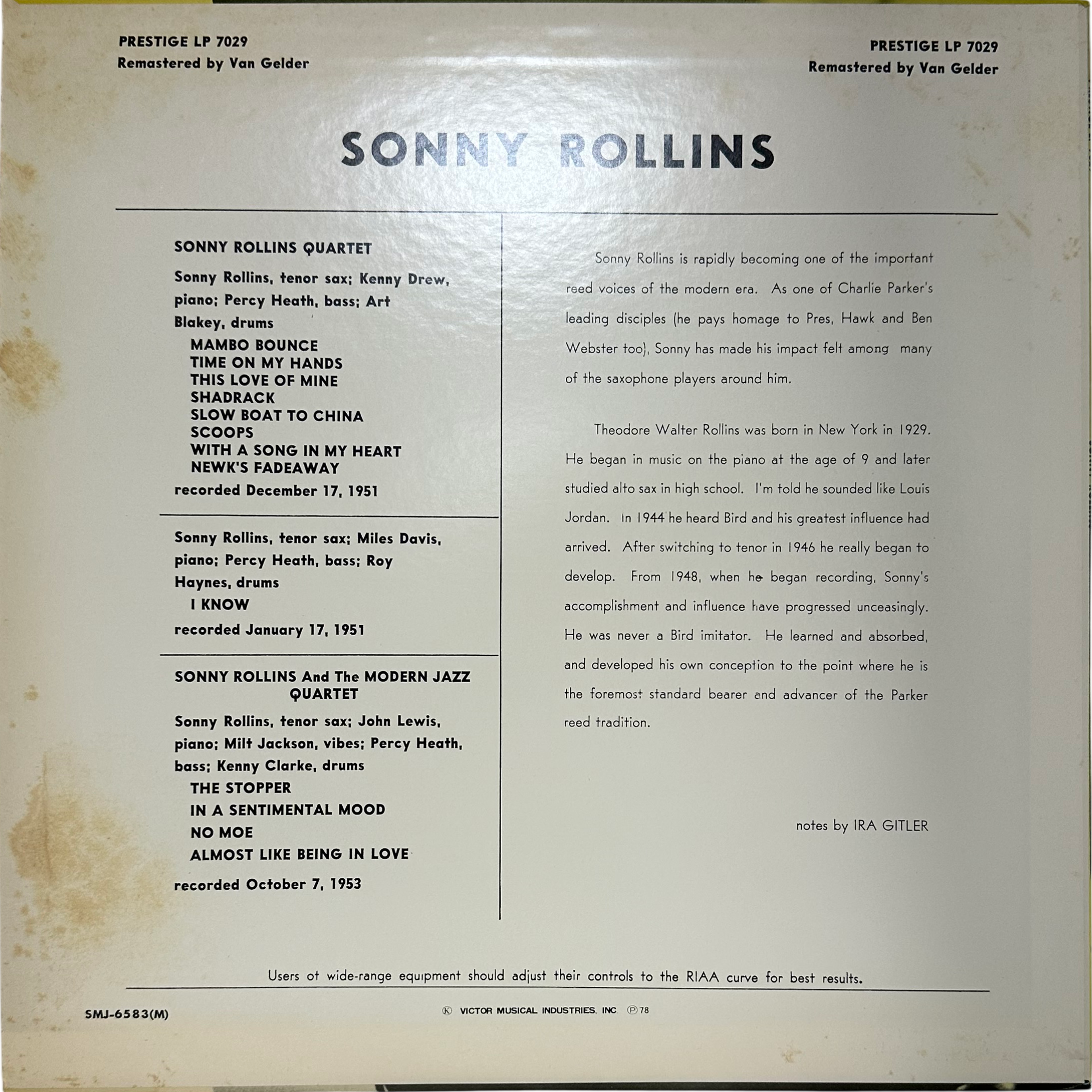 Art Blakey,Kenny Drew,Sonny Rollins,The Modern Jazz Quartet — Sonny Rollins With The Modern Jazz Quartet 2