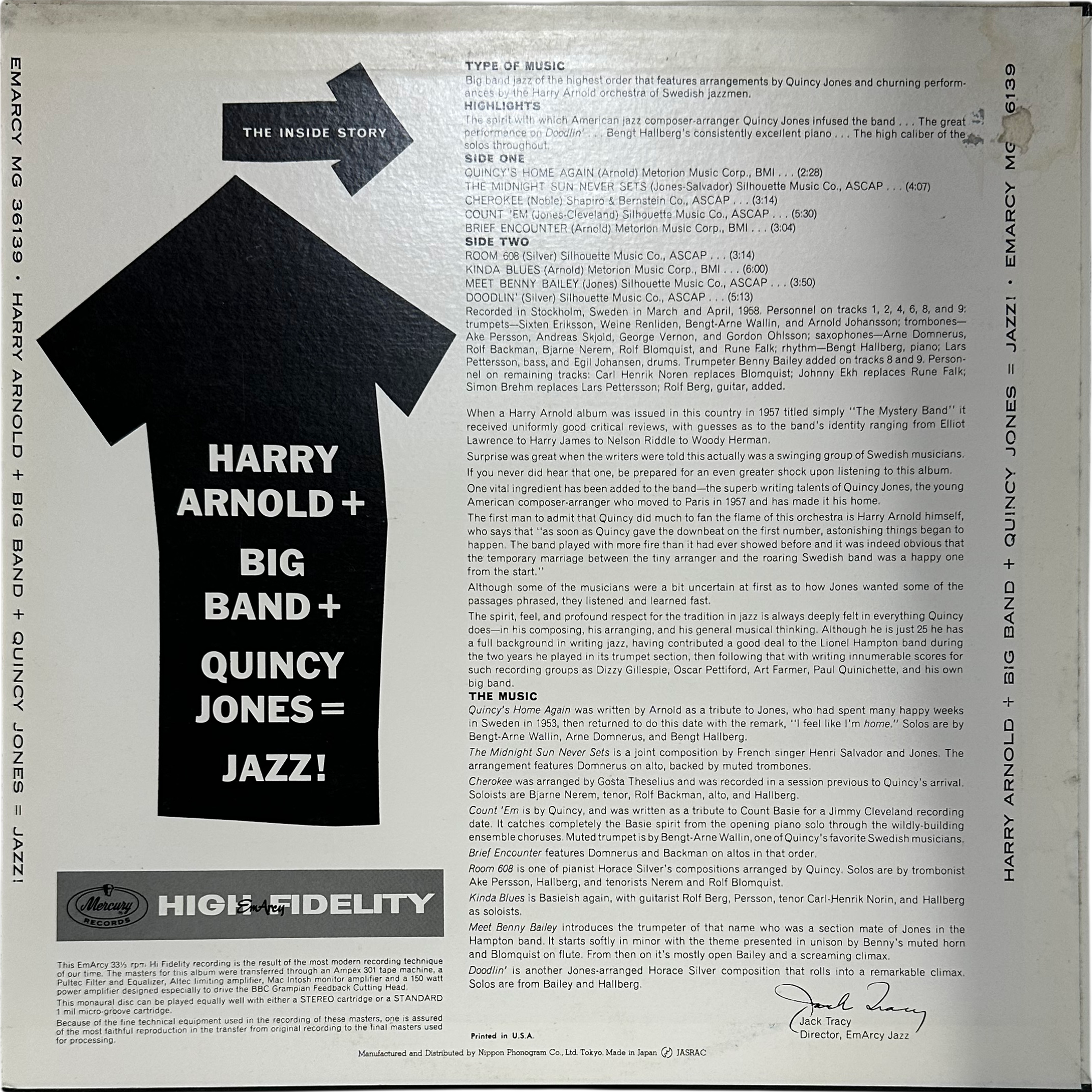 Harry Arnold,Quincy Jones — Harry Arnold + Big Band + Quincy Jones = Jazz! 2