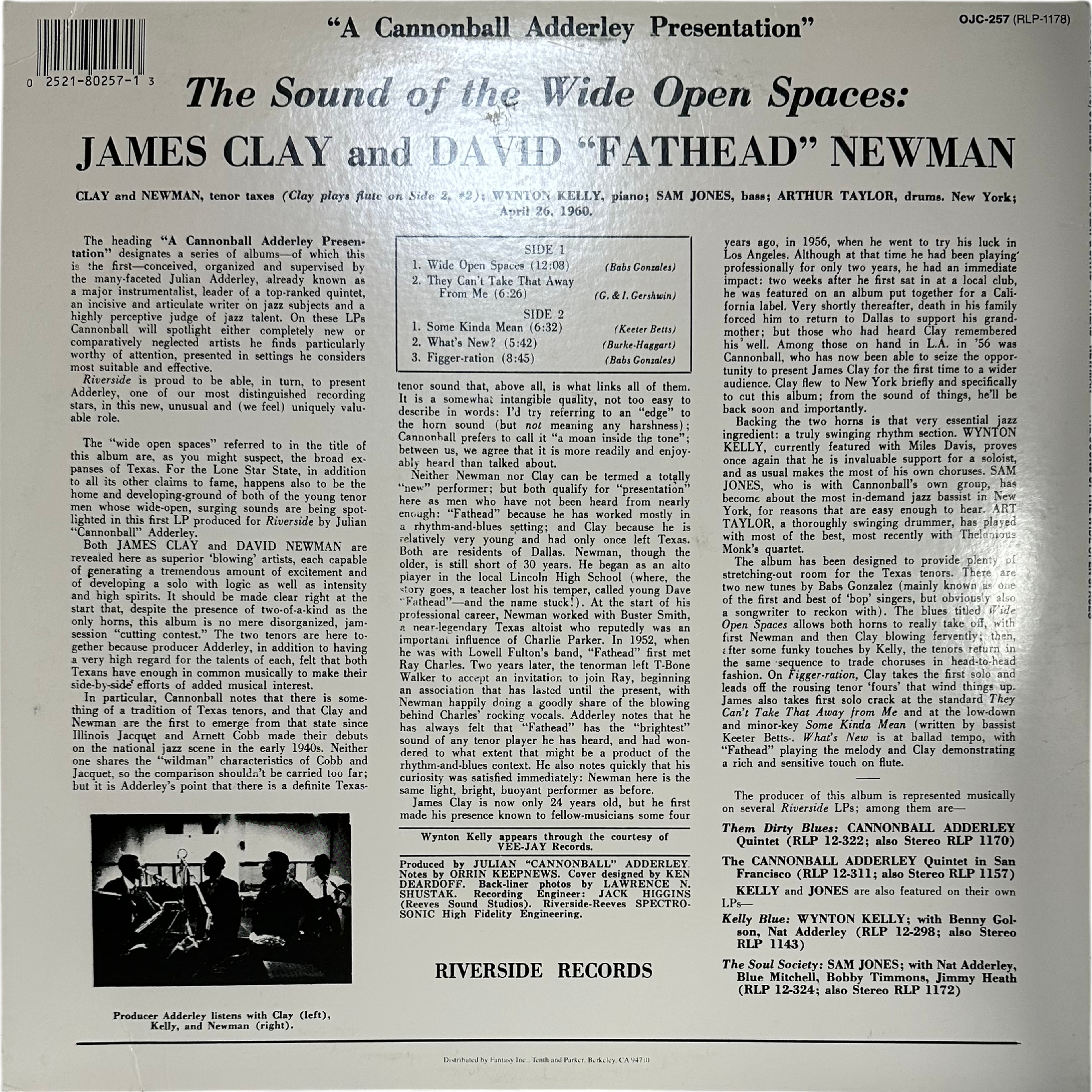 David "Fathead" Newman,James Clay — The Sound Of The Wide Open Spaces !!!! 2