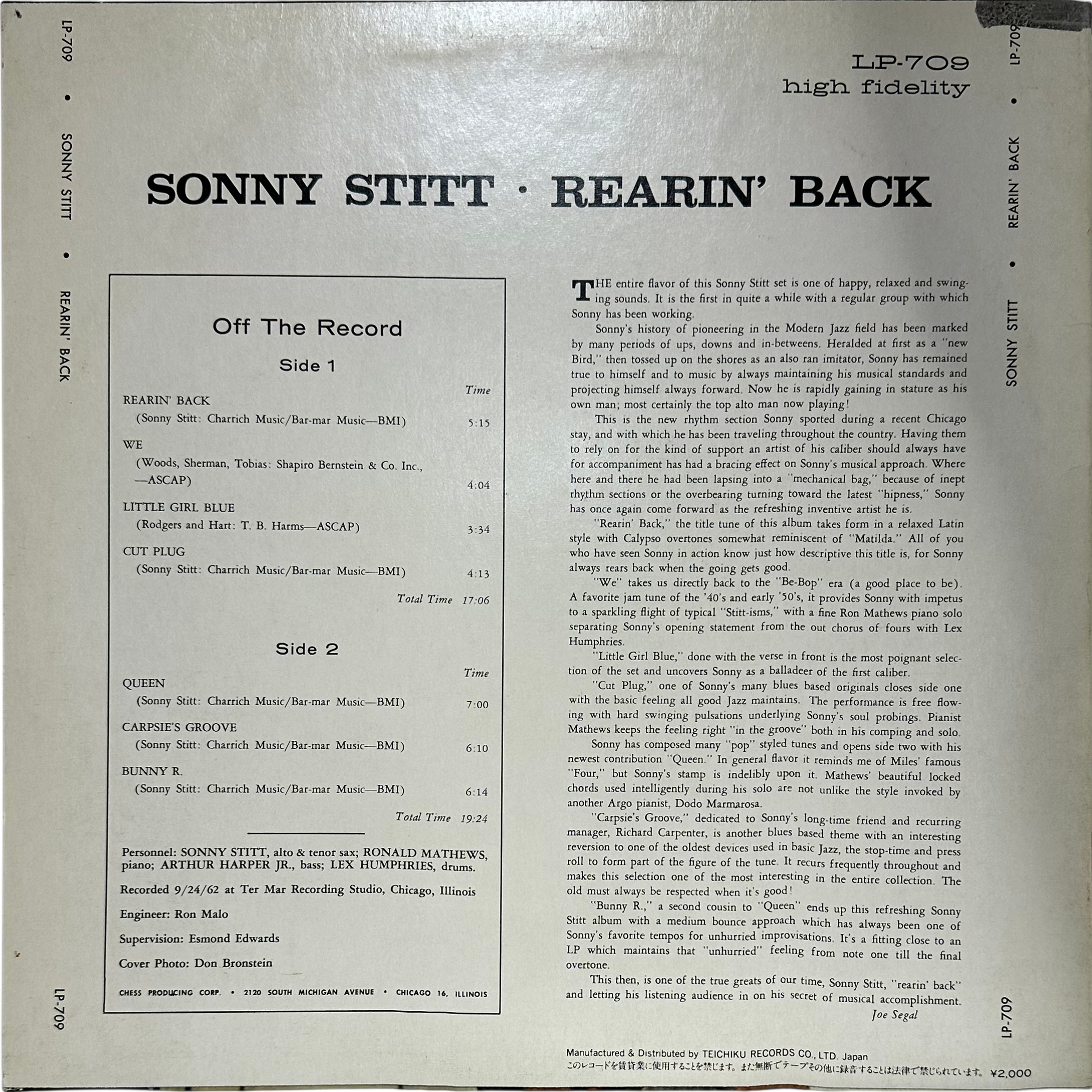 Sonny Stitt — Rearin' Back 2