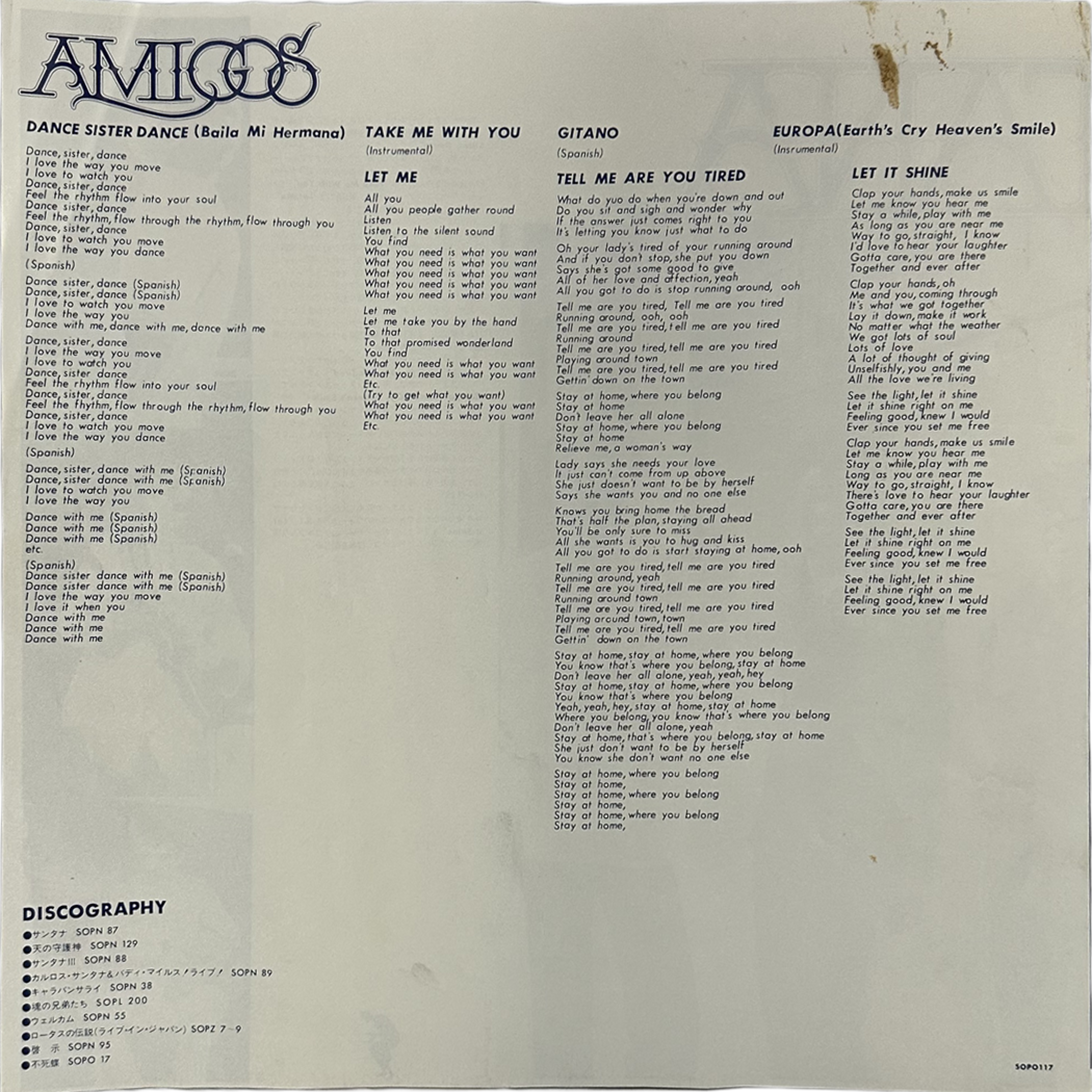 Santana — Amigos 8