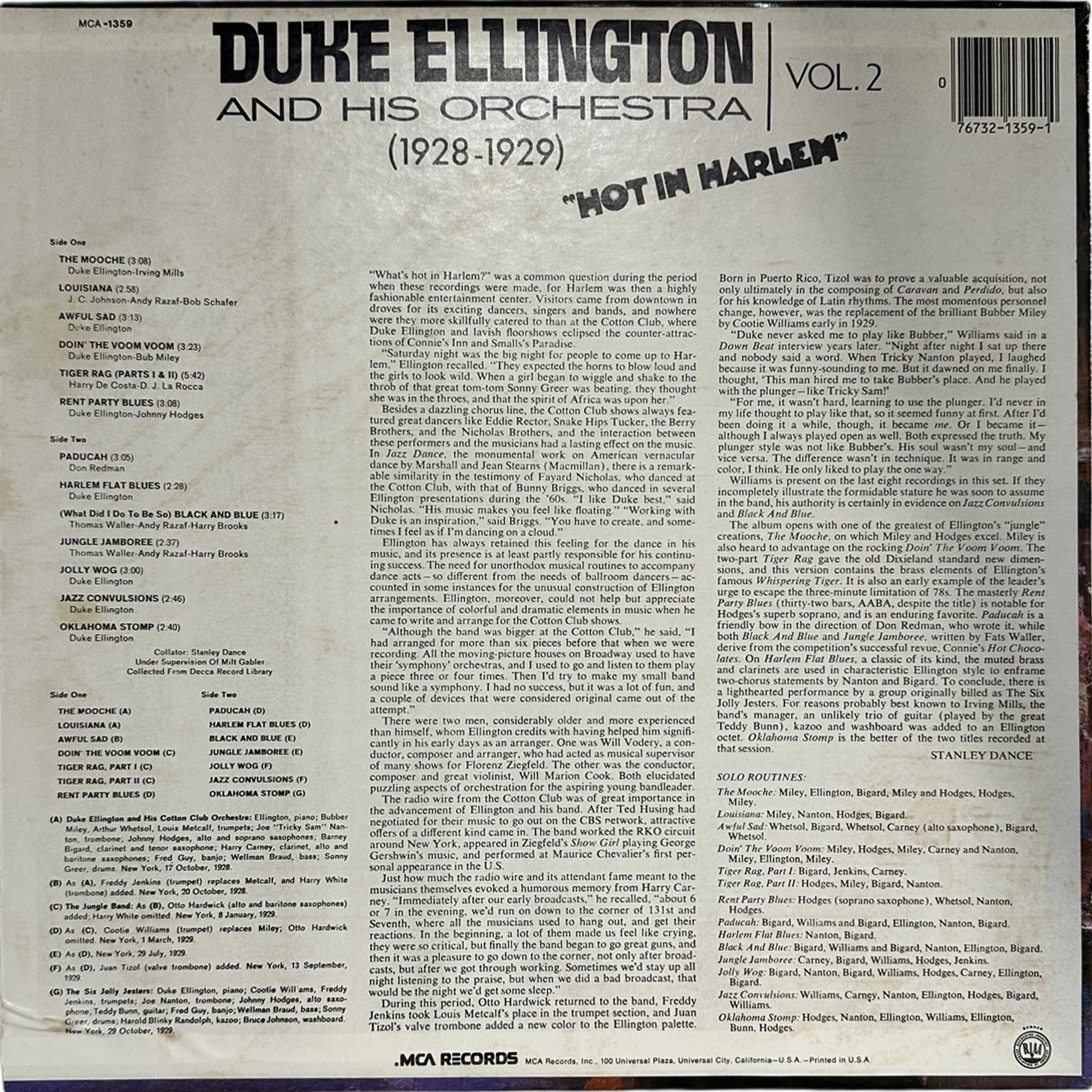 Duke Ellington And His Orchestra — "Hot In Harlem" (1928-1929) Vol. 2 2