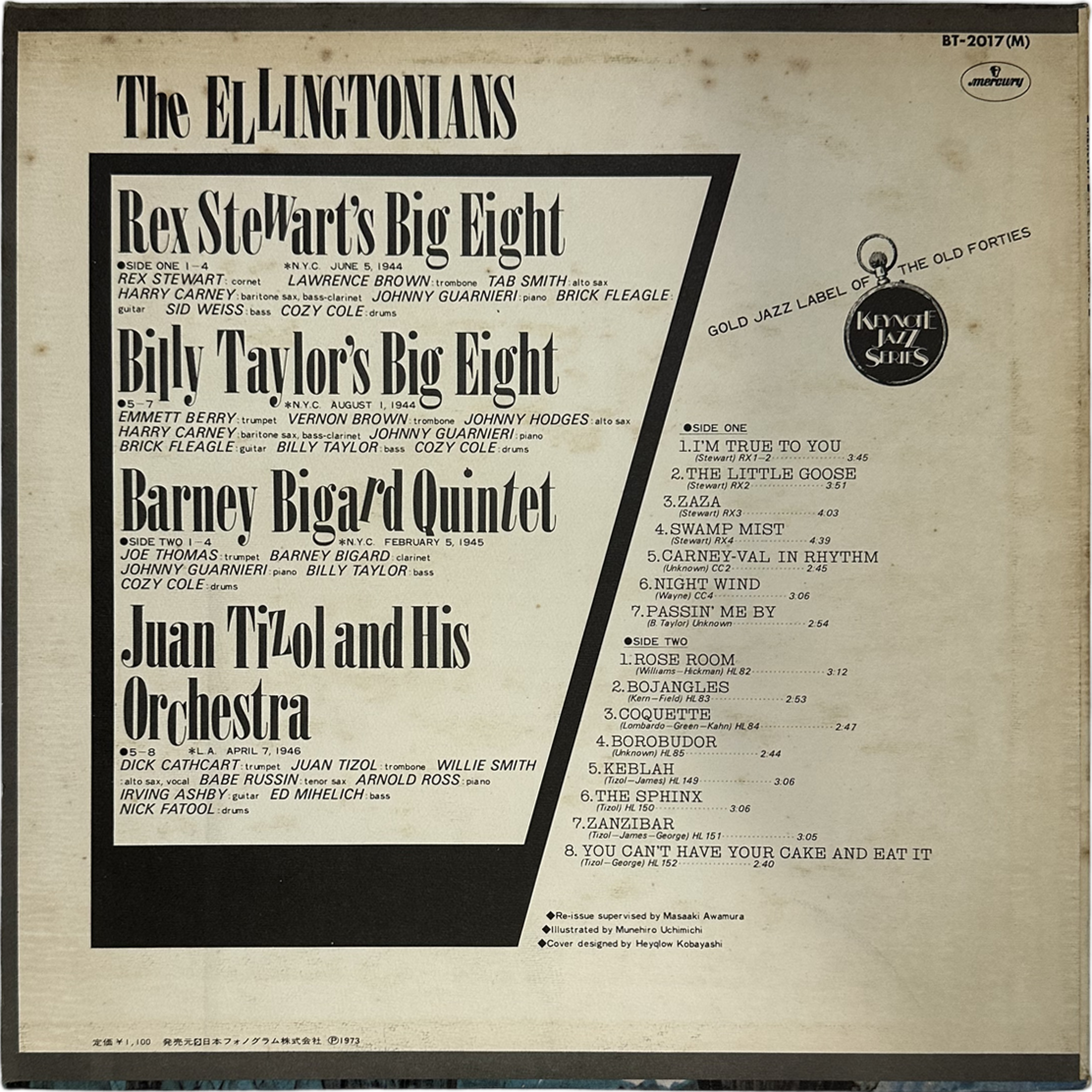 Barney Bigard Quintet,Billy Taylor's Big Eight,Juan Tizol & His Orchestra,Rex Stewart's Big Eight — The Ellingtonians 2