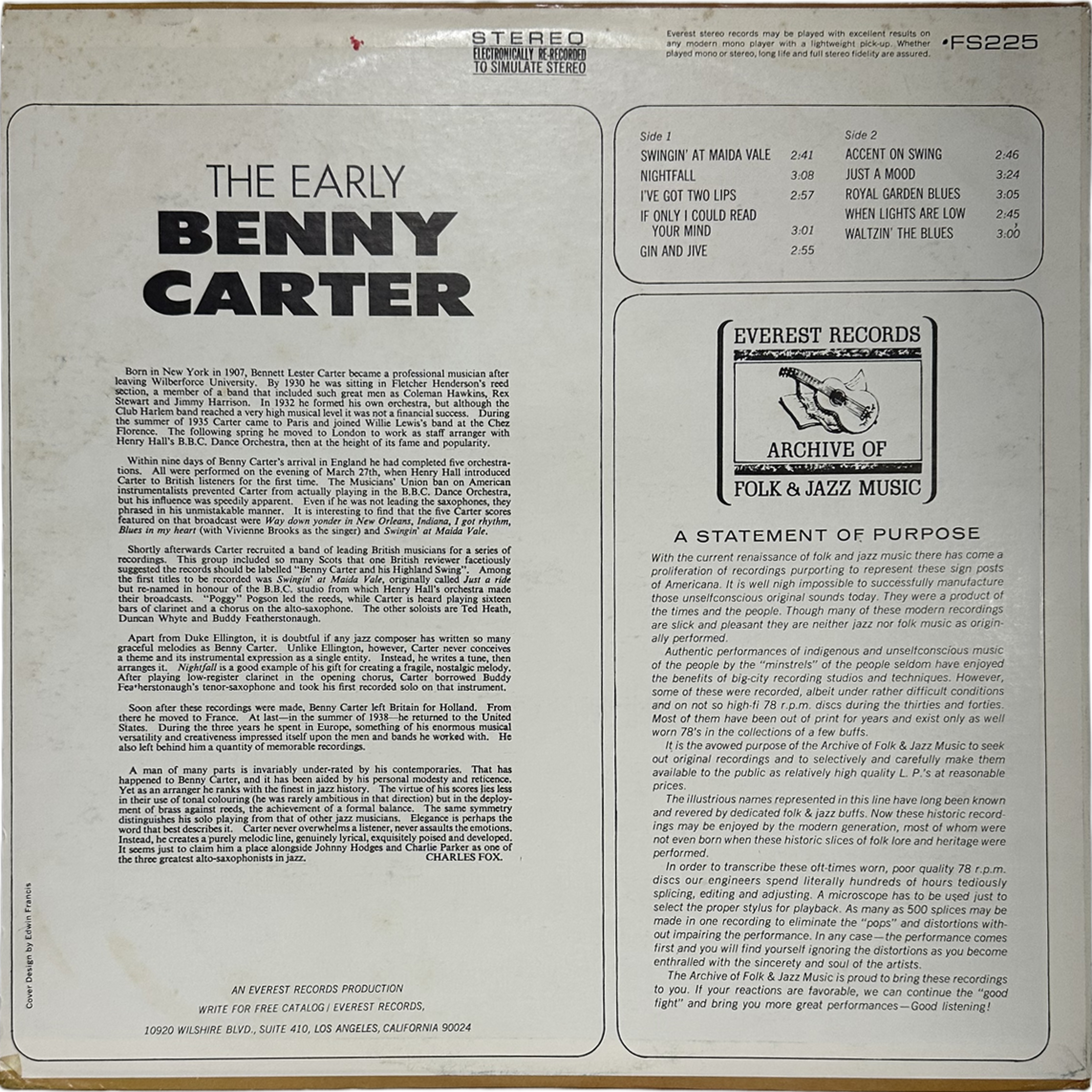 Benny Carter — The Early Benny Carter 2