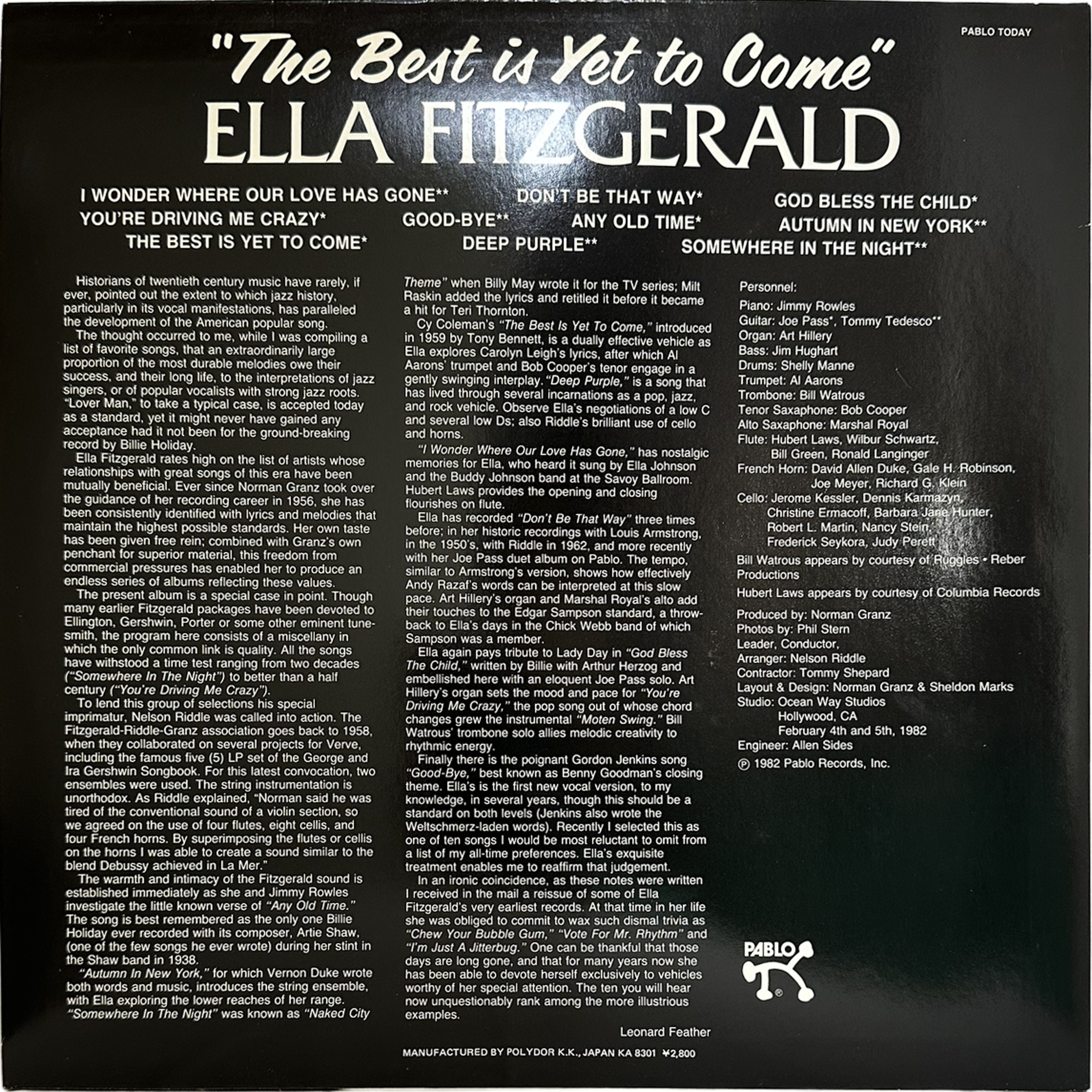 Ella Fitzgerald — The Best Is Yet To Come 2