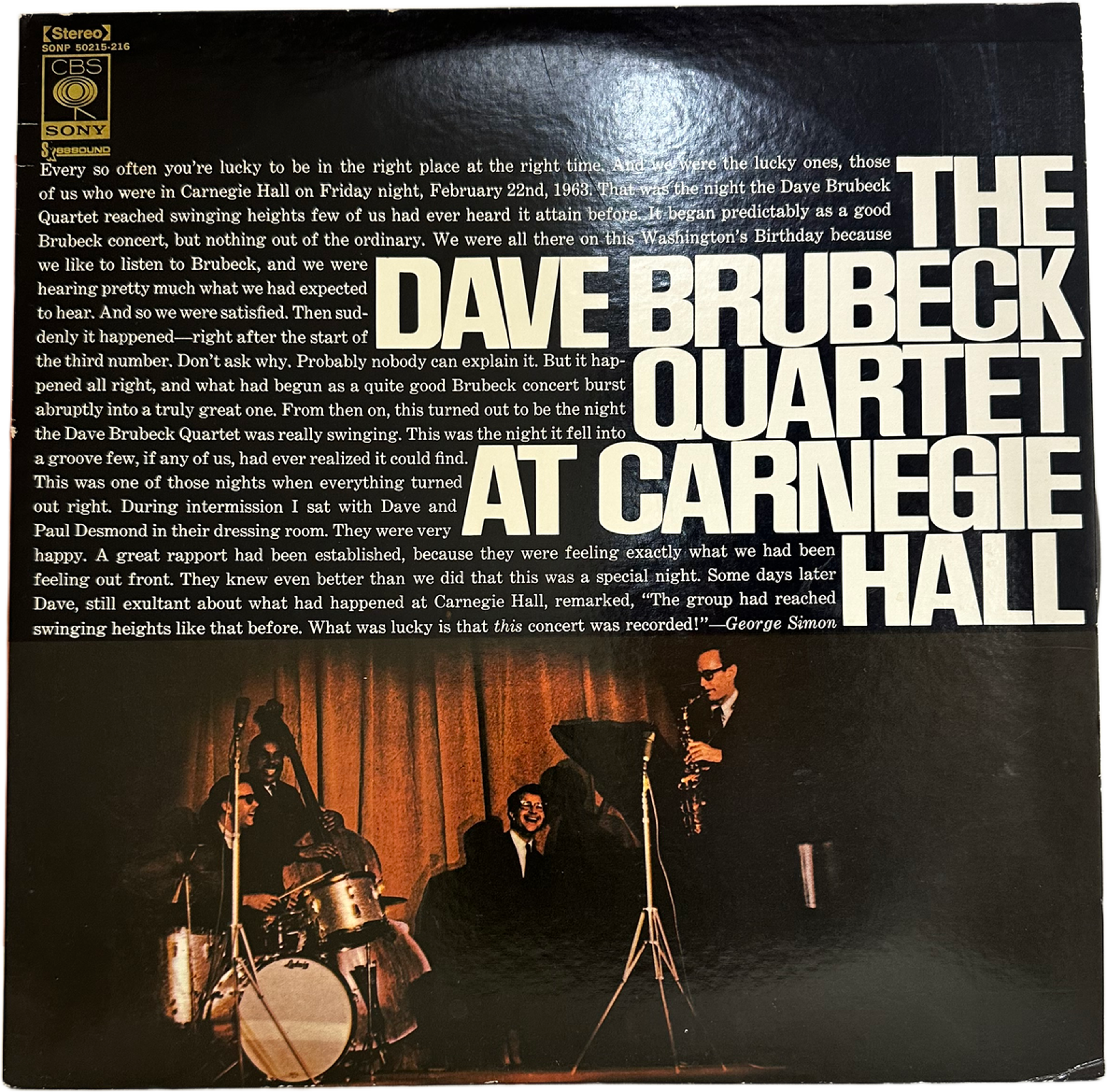 The Dave Brubeck Quartet — At Carnegie Hall