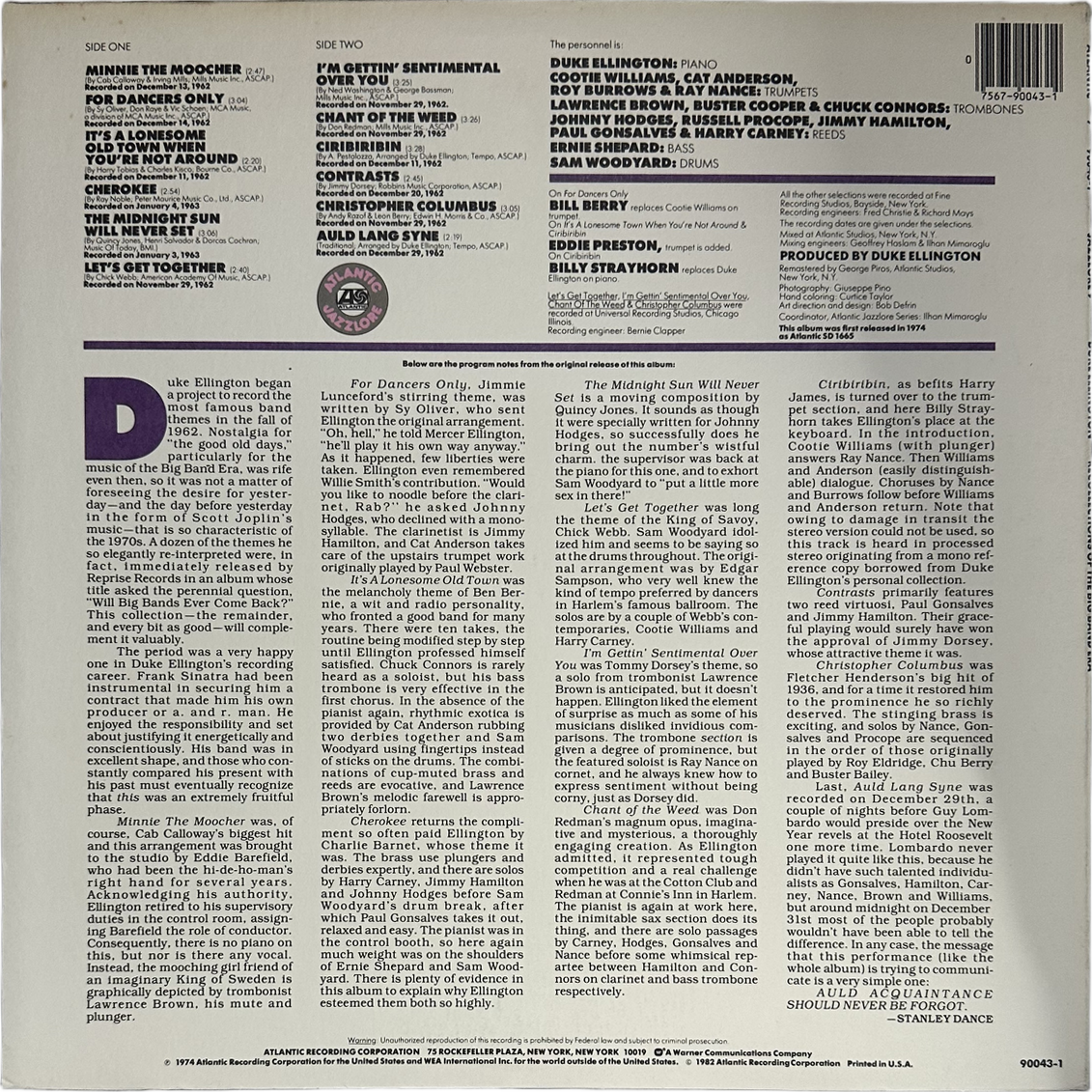 Duke Ellington — Recollections Of The Big Band Era 2