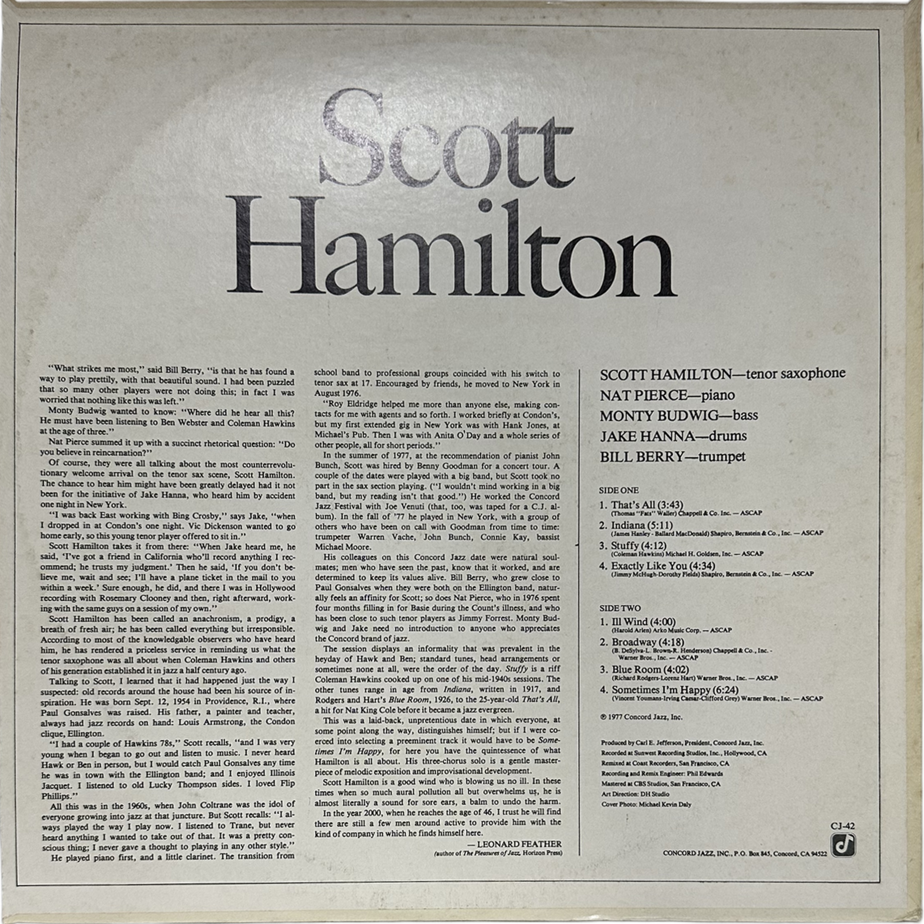 Scott Hamilton — Scott Hamilton Is A Good Wind Who Is Blowing Us No Ill 2