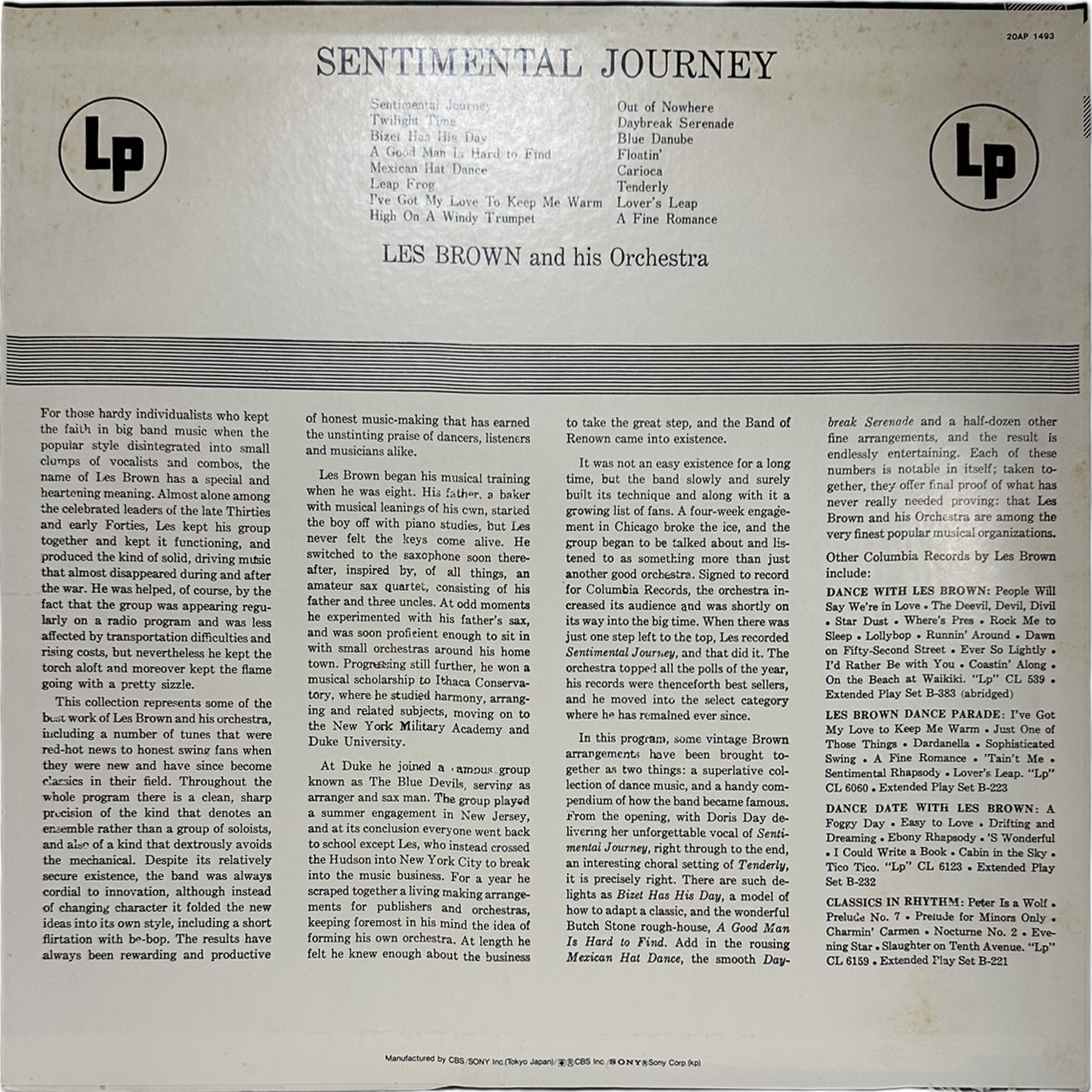 Les Brown And His Orchestra — Sentimental Journey 2