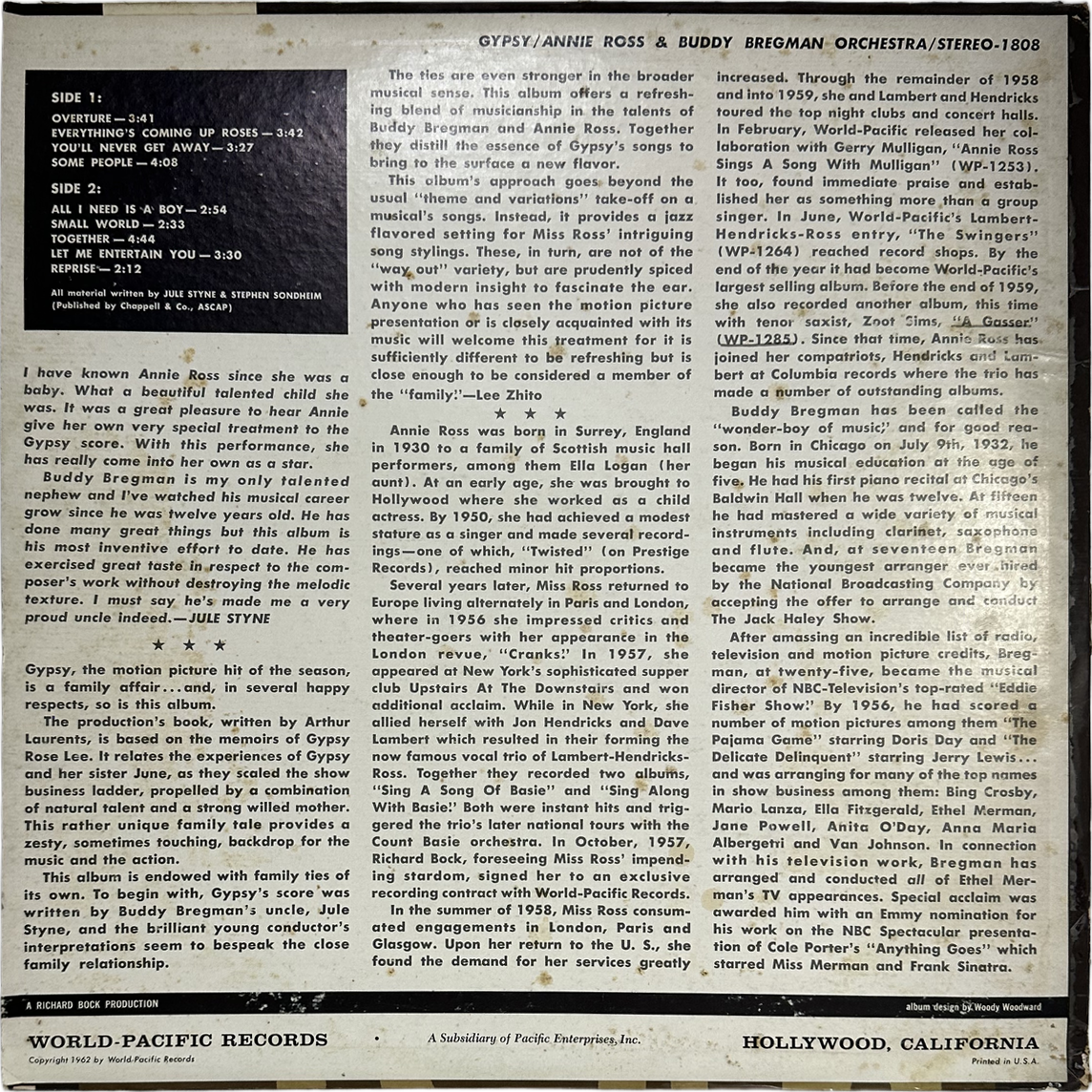 Annie Ross,The Buddy Bregman Orchestra — Gypsy 2