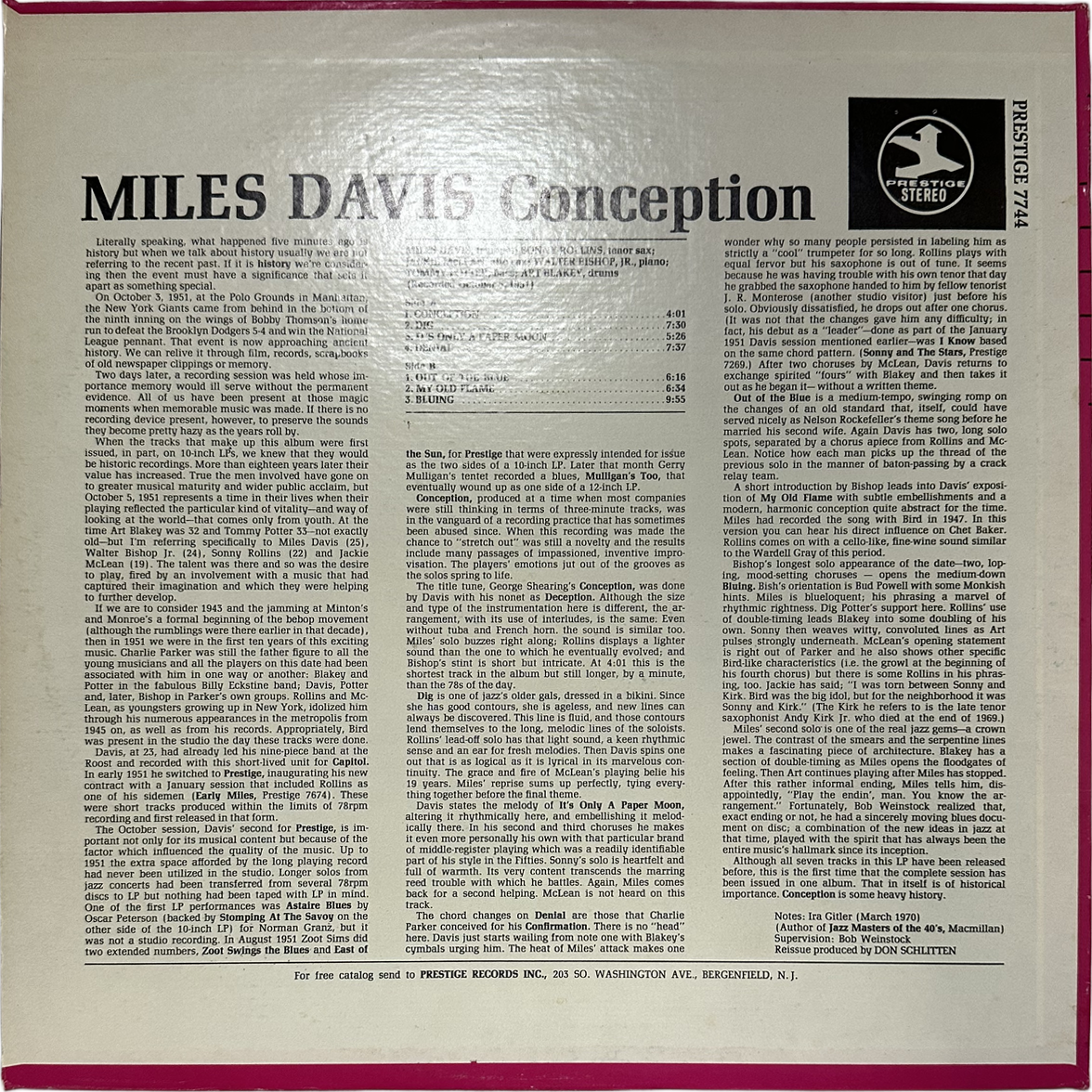 Miles Davis — Conception 2
