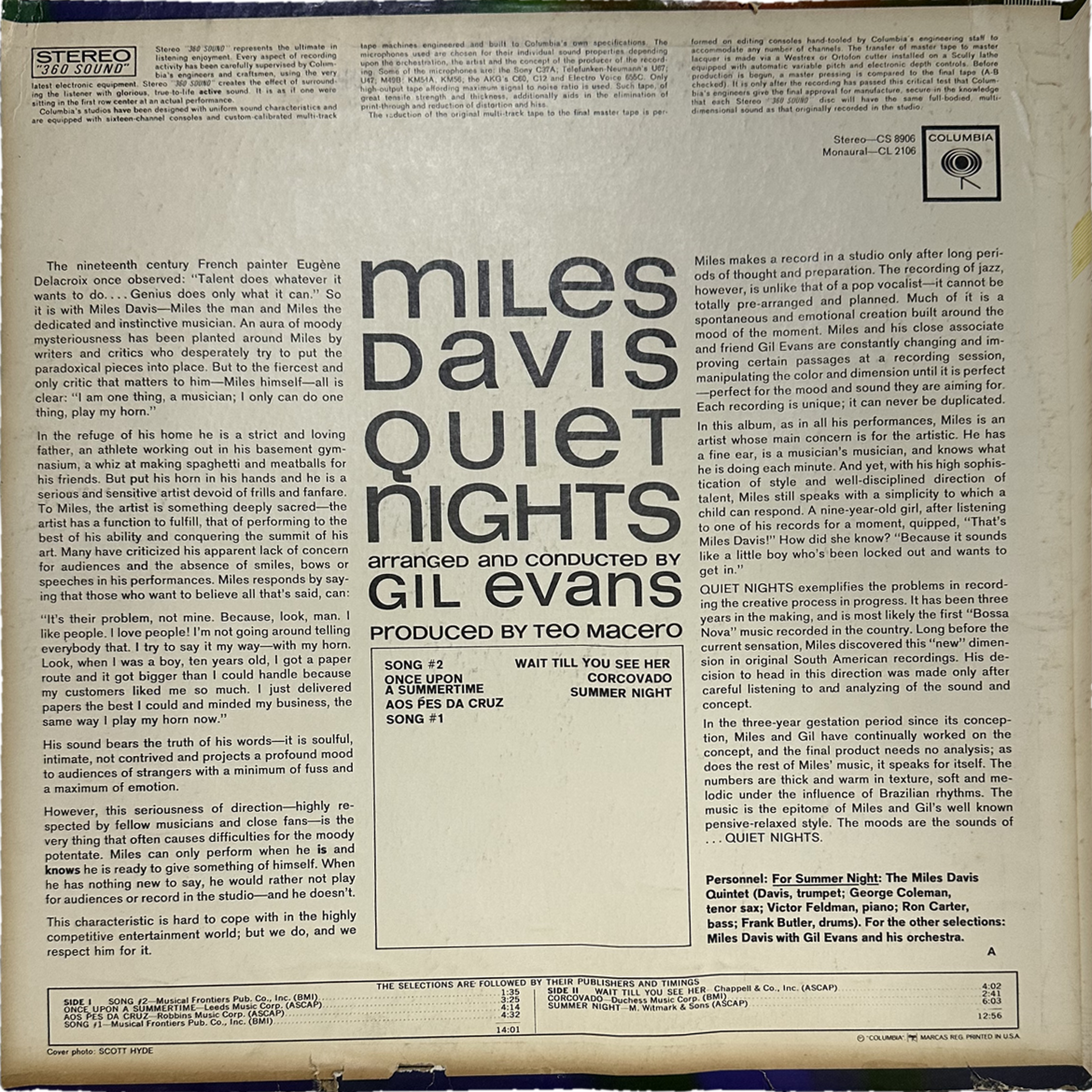 Gil Evans,Miles Davis — Quiet Nights 2