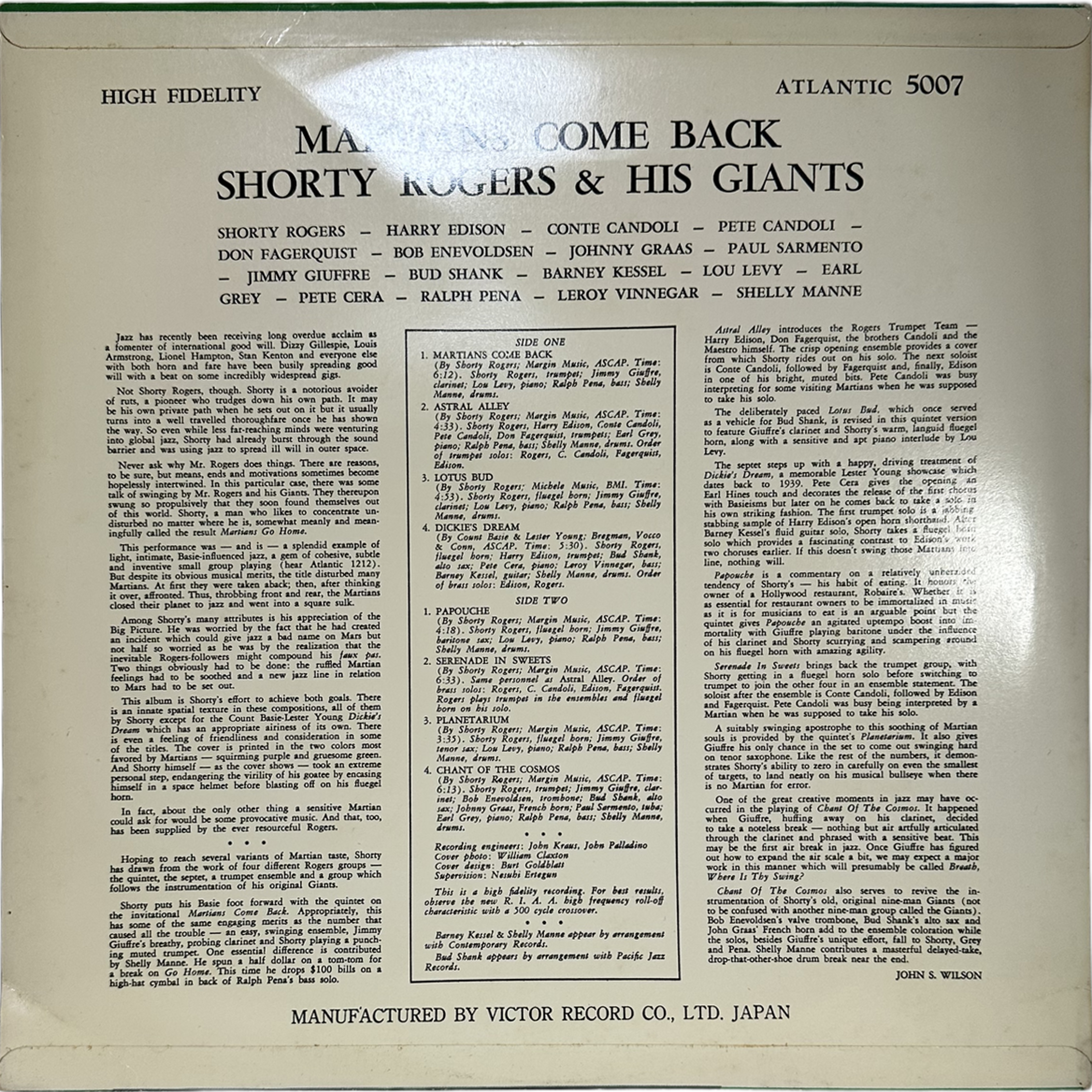 Shorty Rogers And His Giants — Martians Come Back 2