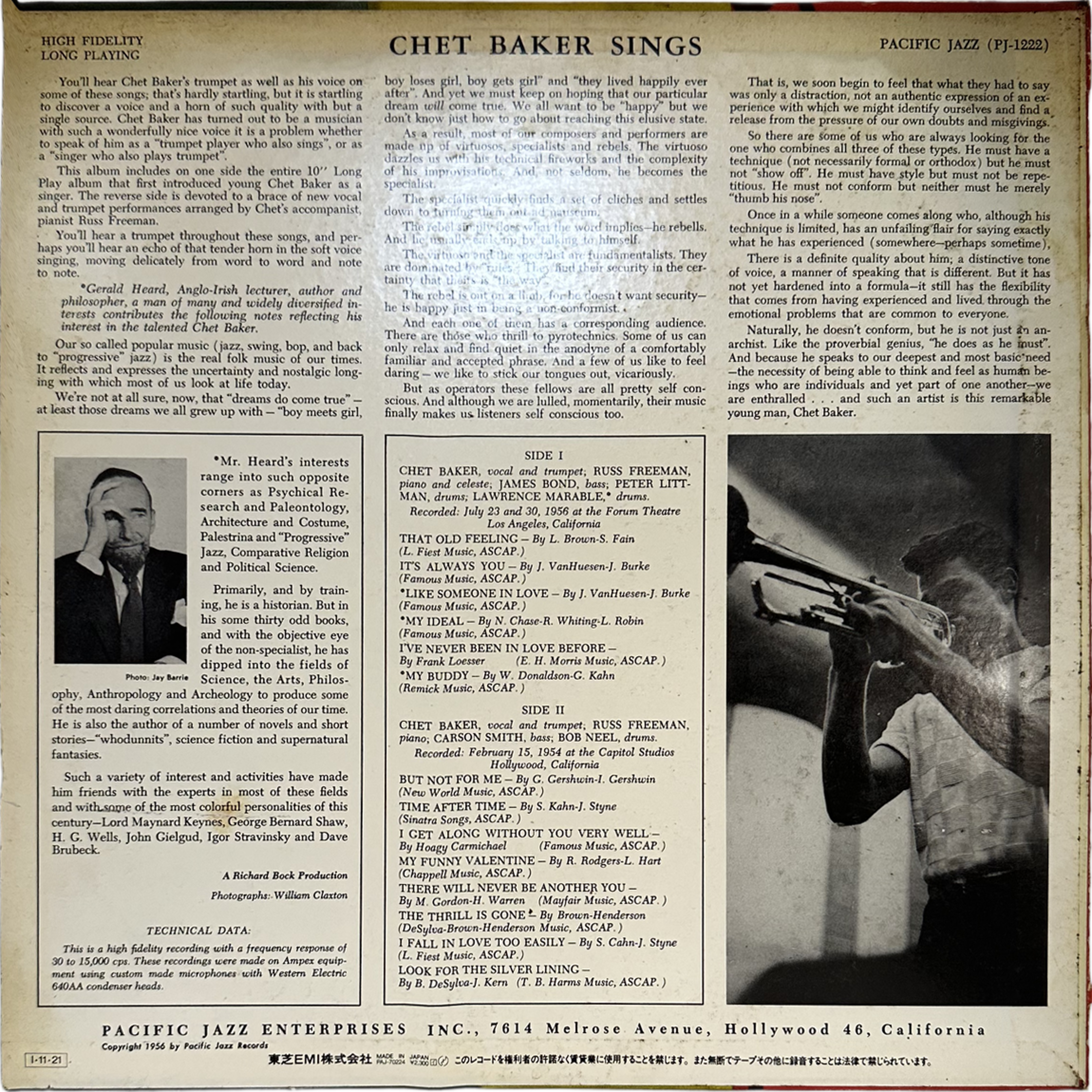 Chet Baker — Chet Baker Sings 2