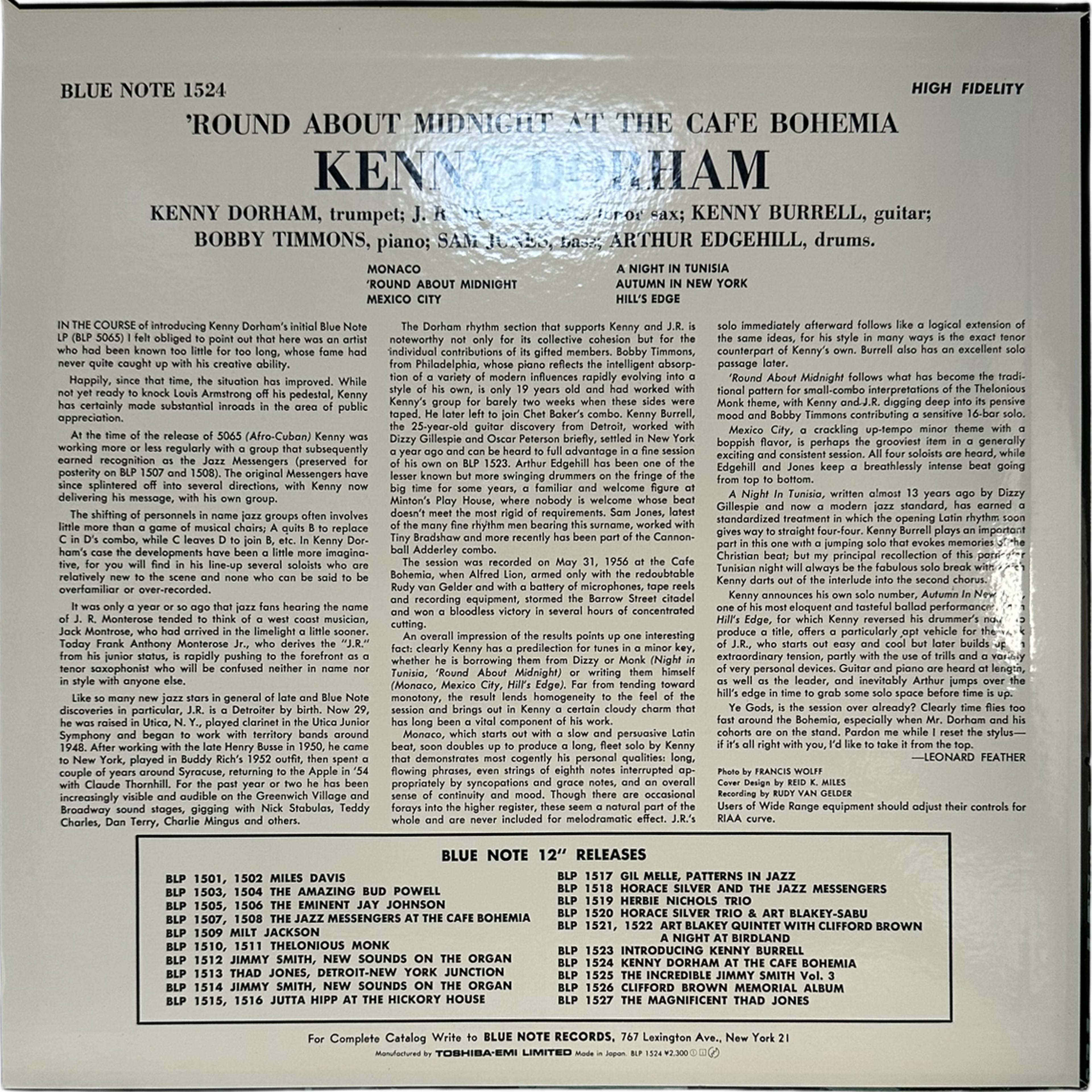 Kenny Dorham — 'Round About Midnight At The Cafe Bohemia 2