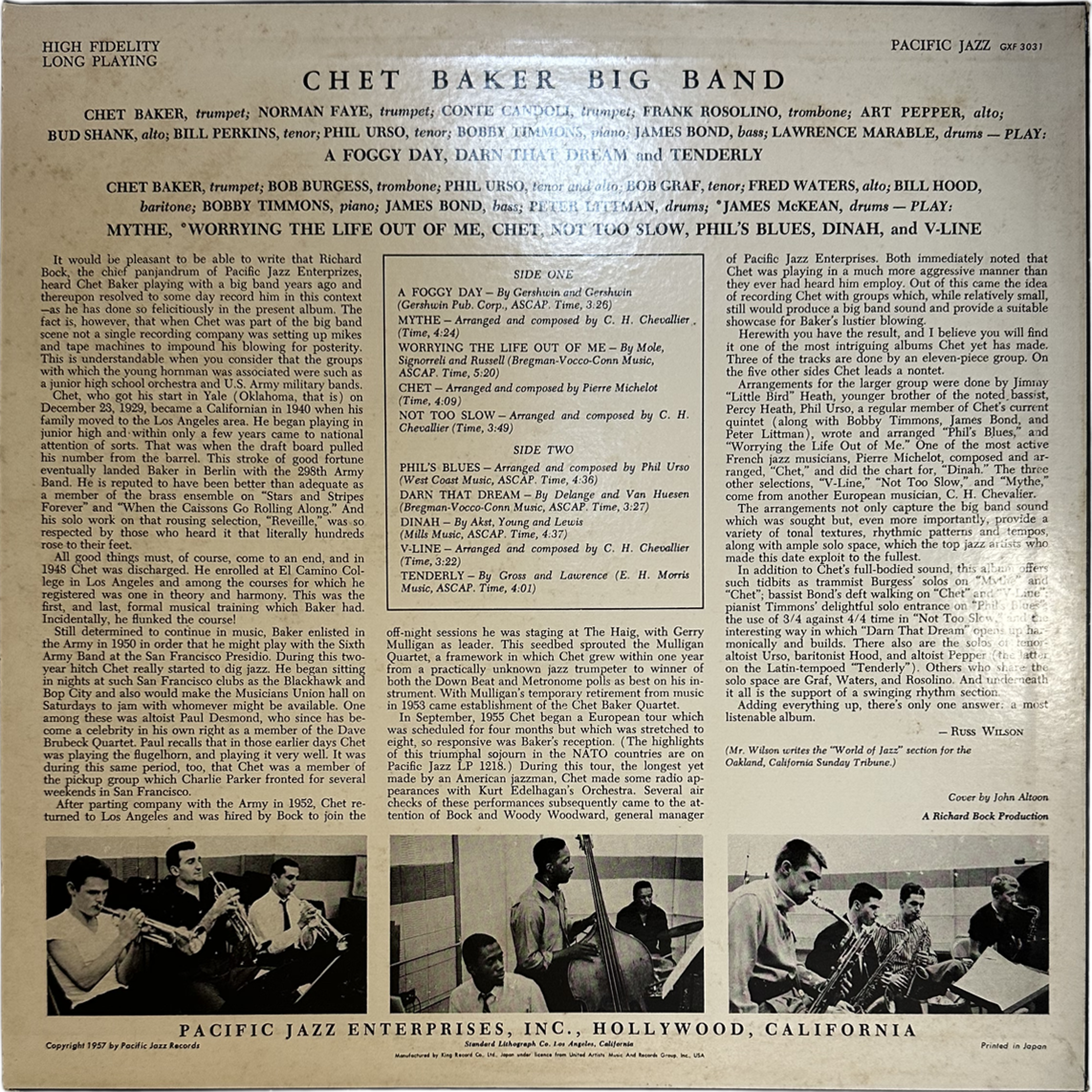Chet Baker Big Band — Chet Baker Big Band 5