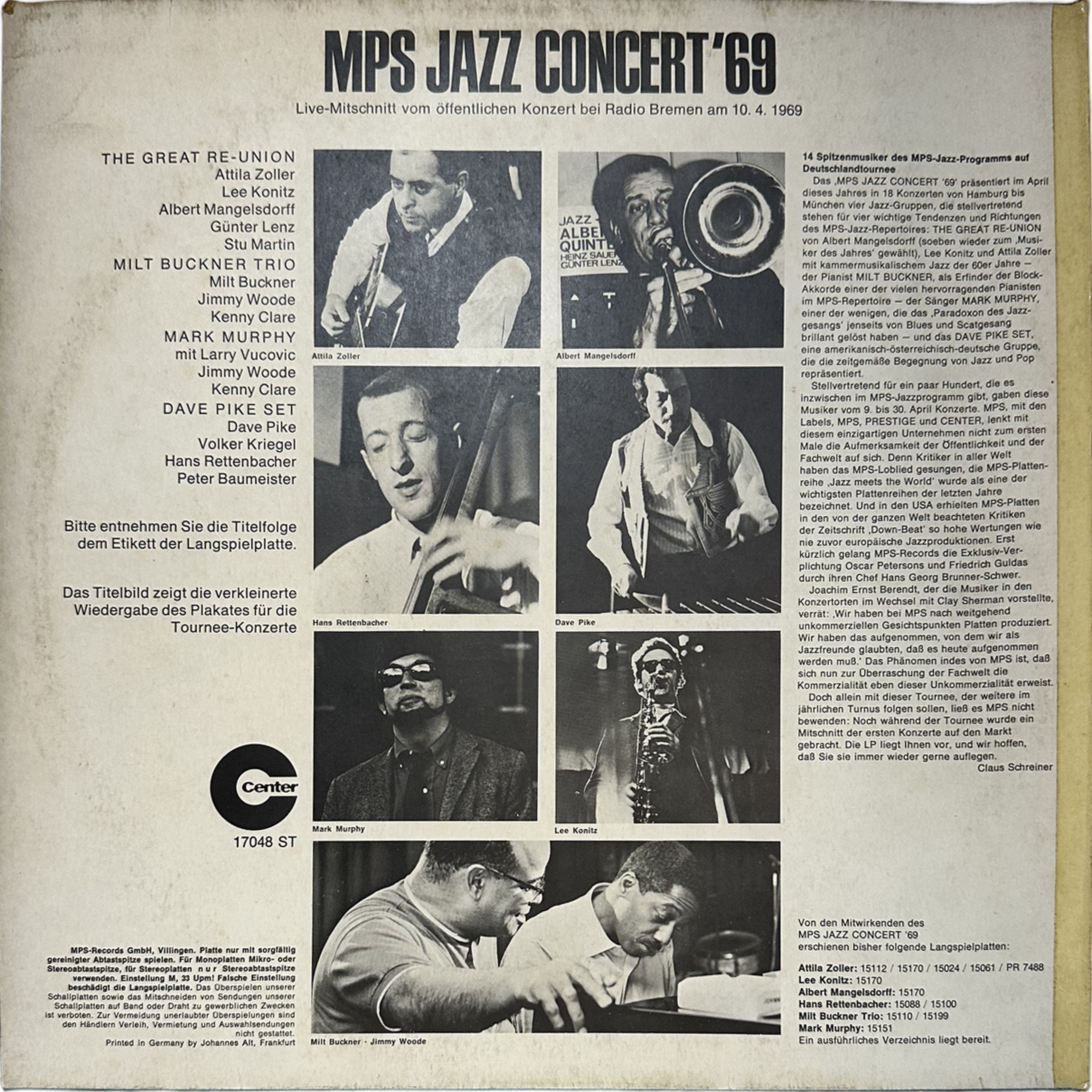 Various — MPS Jazz Concert '69 2