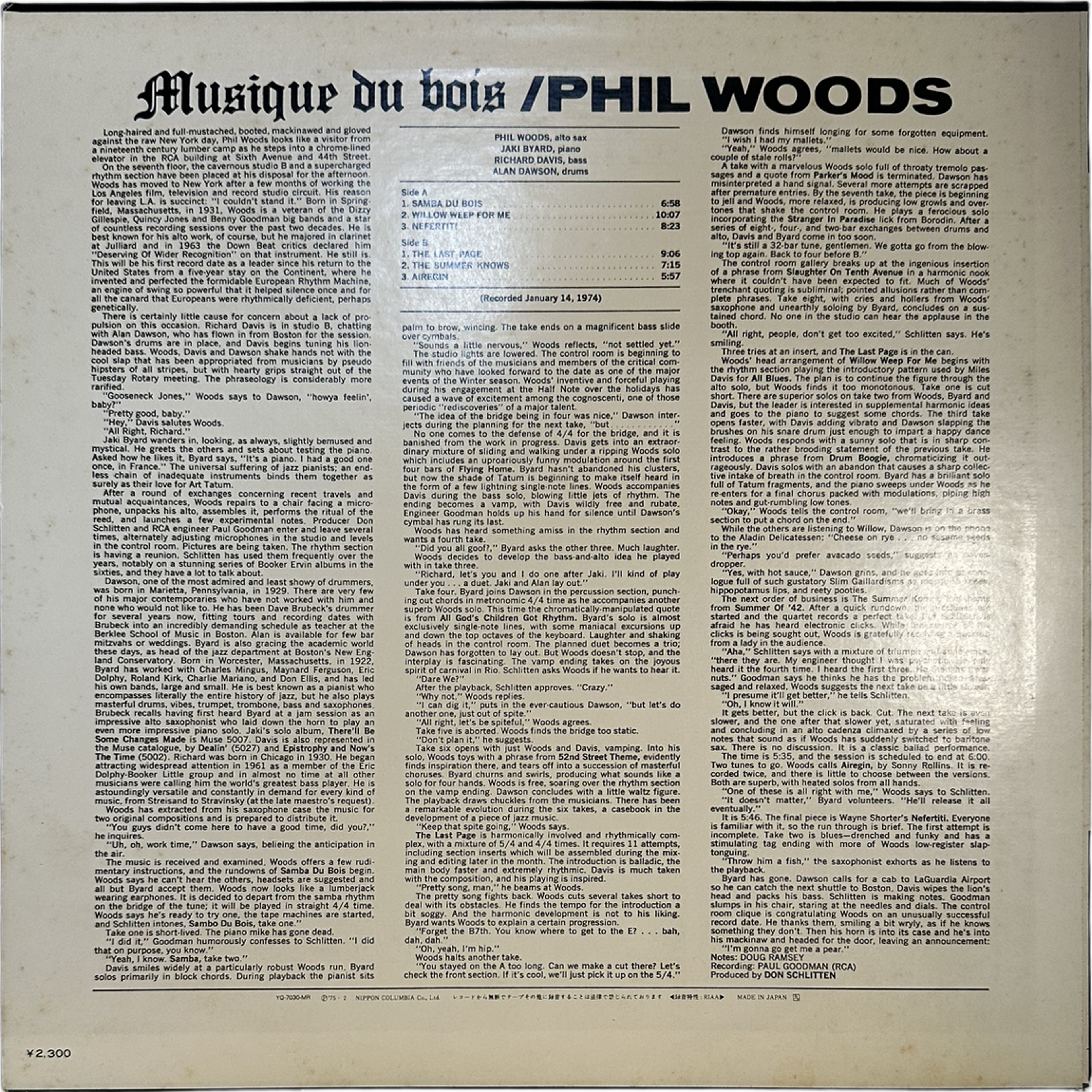 Phil Woods — Musique Du Bois 2