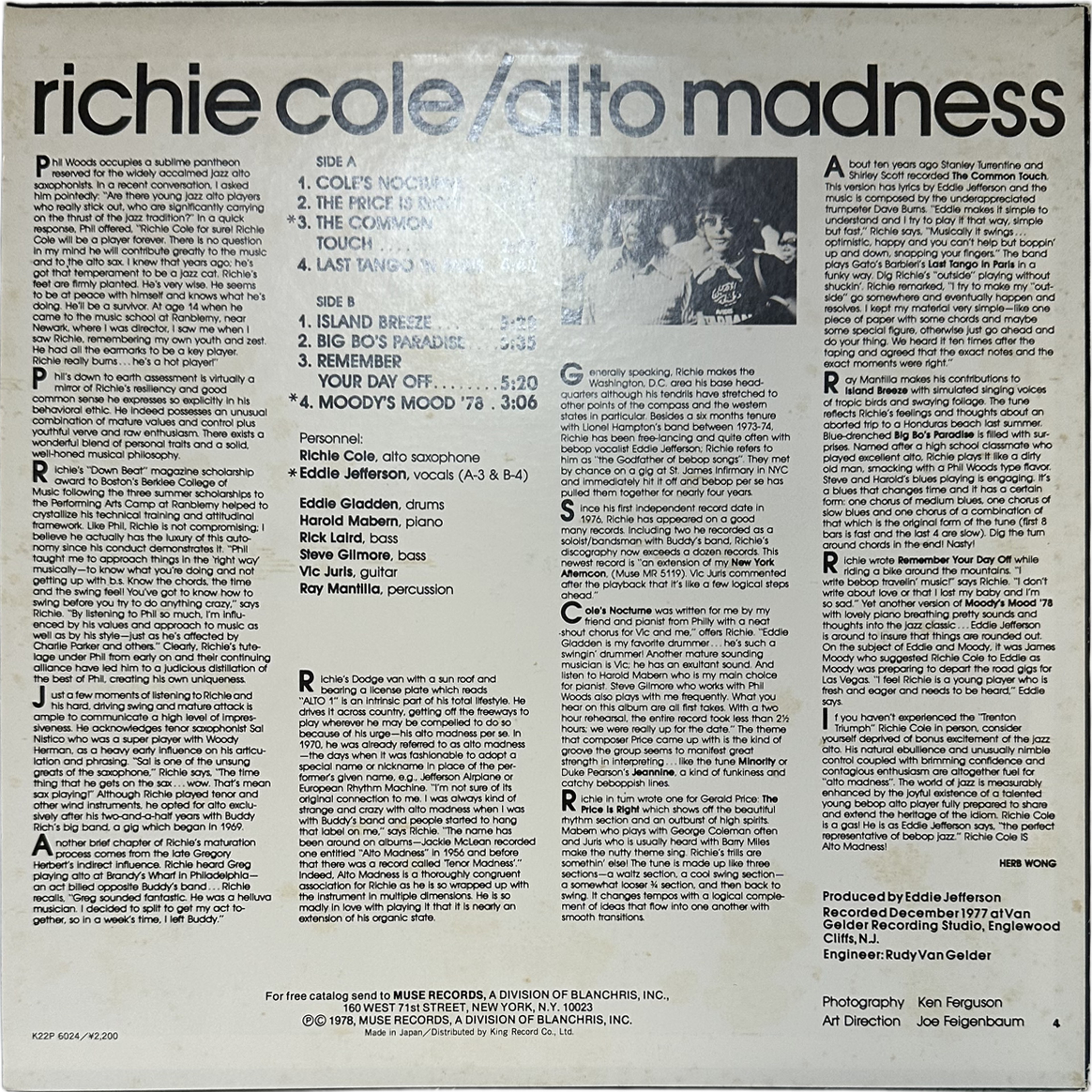 Richie Cole — Alto Madness 4